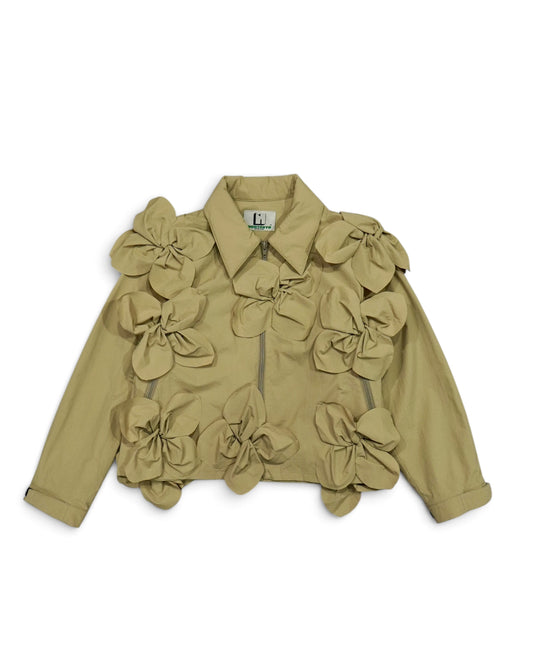 FLOWER TECH BLOUSON (BEIGE）