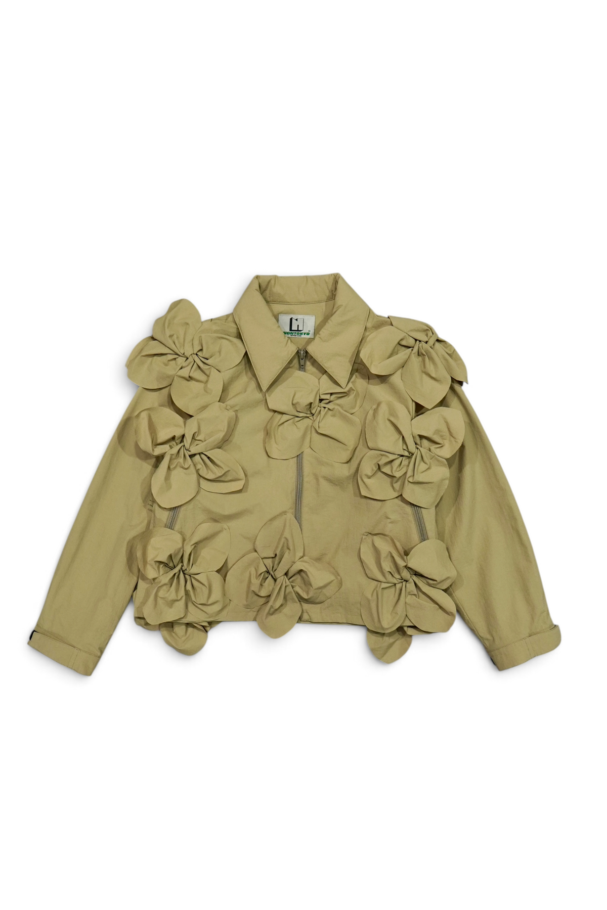 FLOWER TECH BLOUSON (BEIGE）
