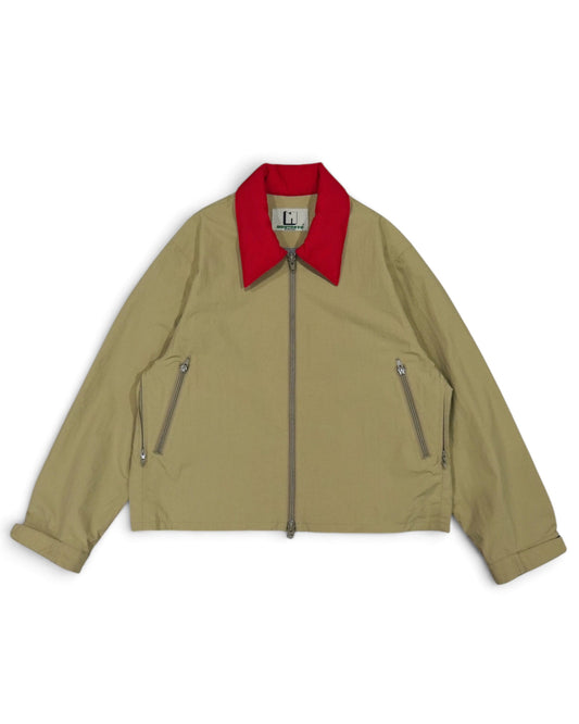BI COLOR TECH BLOUSON (BEIGE x RED)