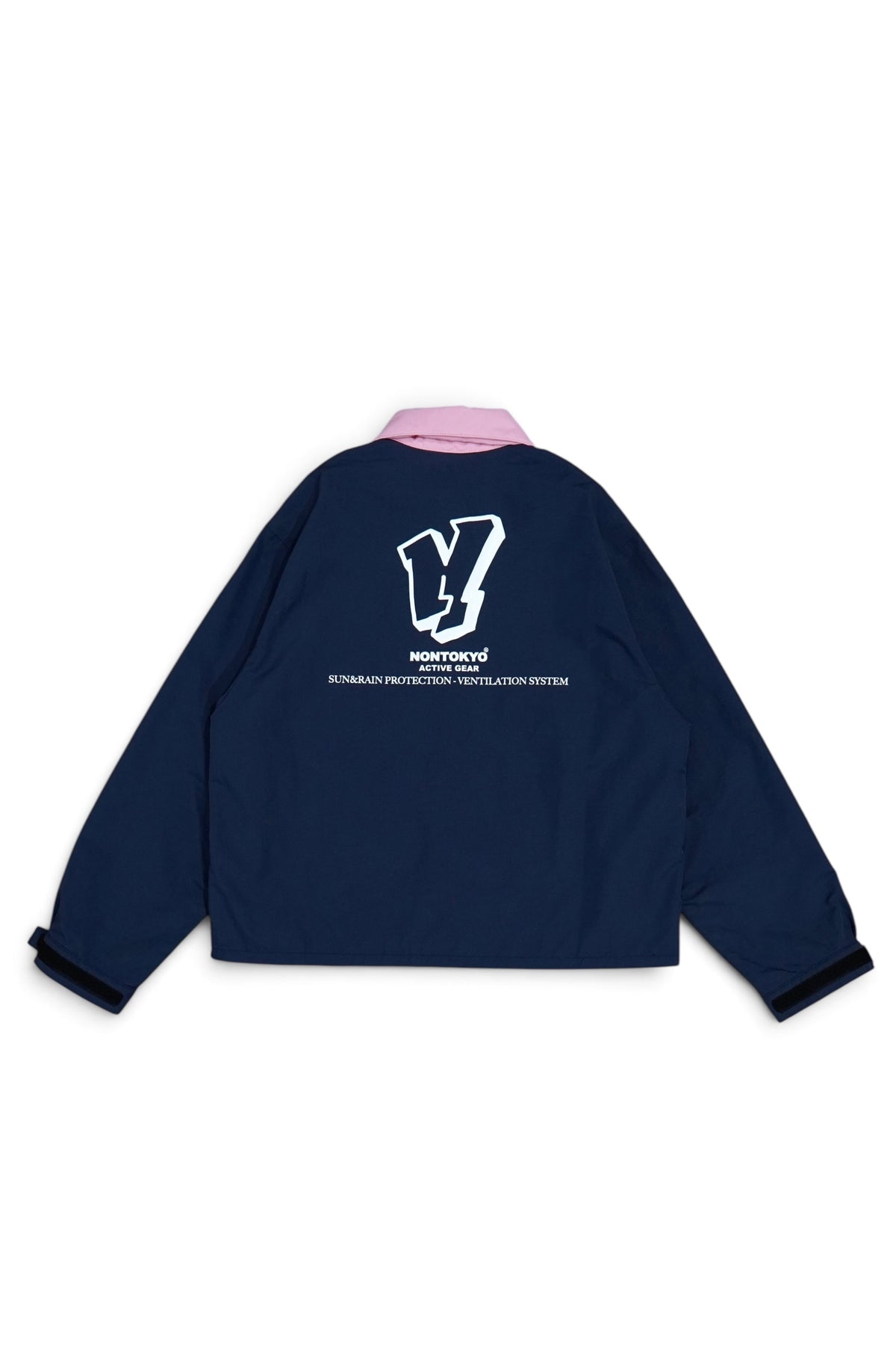 BI COLOR TECH BLOUSON (NAVY x PINK)