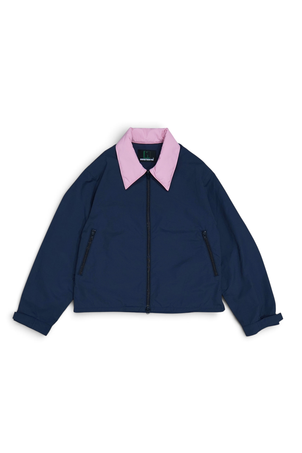 BI COLOR TECH BLOUSON (NAVY x PINK)