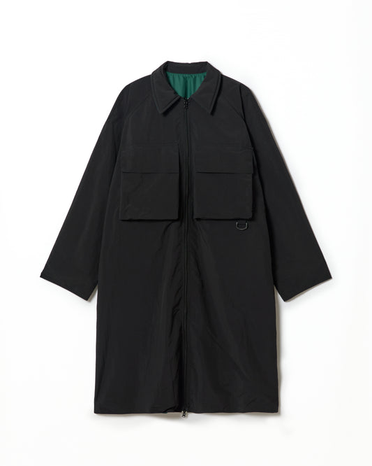 REVERSIBLE TECH COAT (BLACK x GREEN)