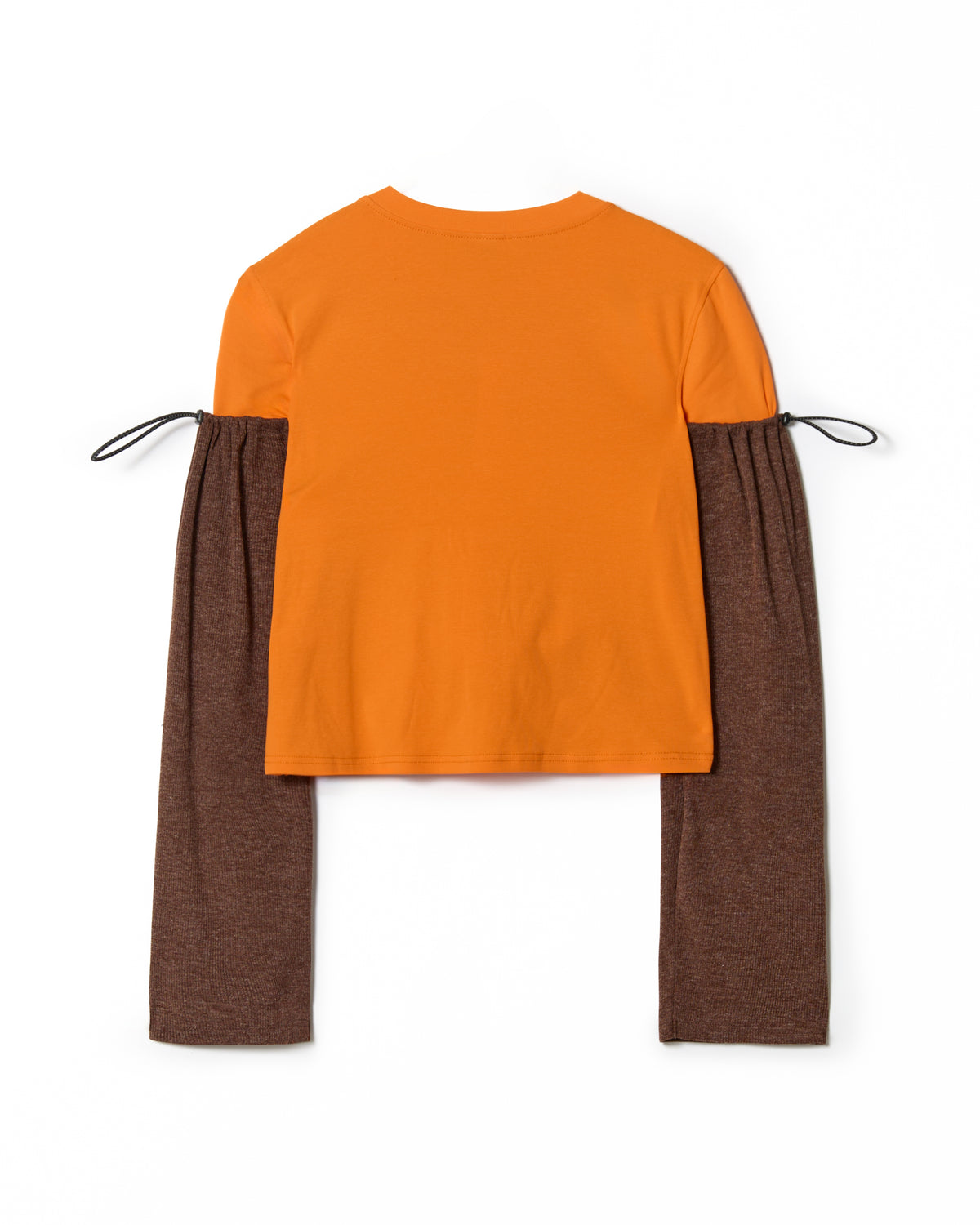 2WAY LAYERED CARDIGAN (BROWN)