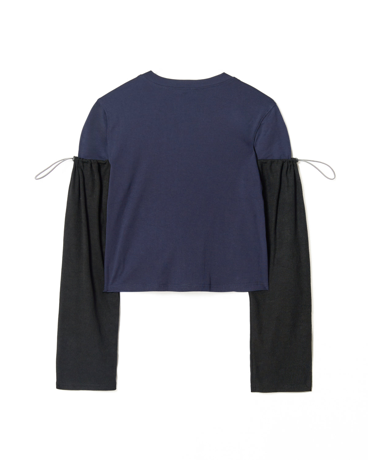 2WAY LAYERED CARDIGAN (BLACK)