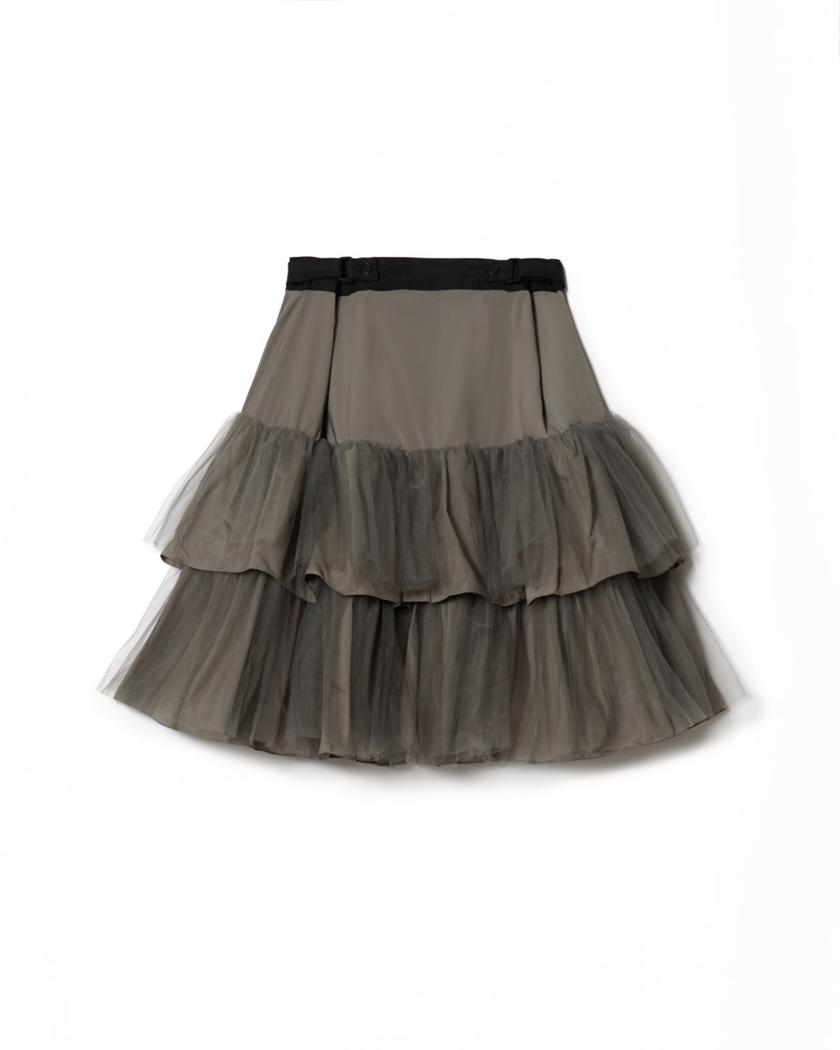 3WAY TULE TIERED SKIRT (GRAY)