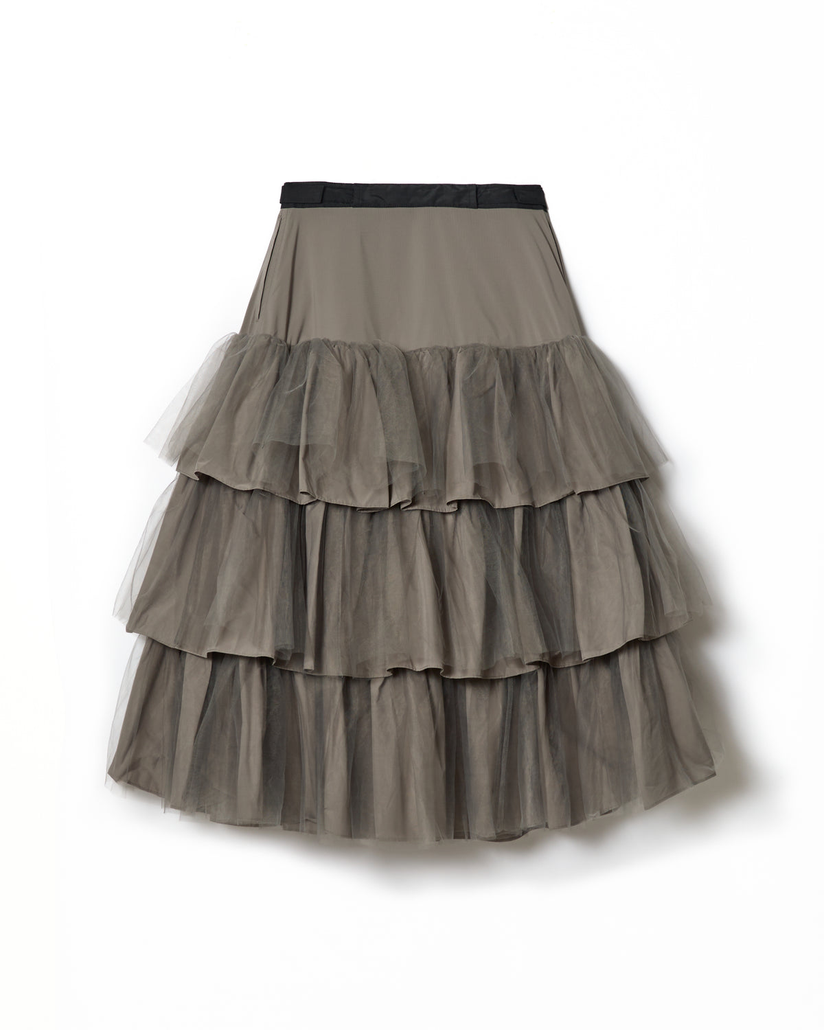 3WAY TULE TIERED SKIRT (GRAY)