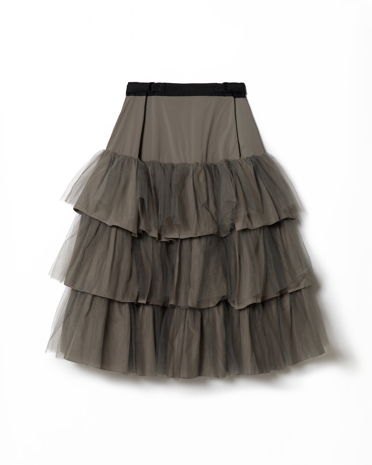 3WAY TULE TIERED SKIRT (GRAY)
