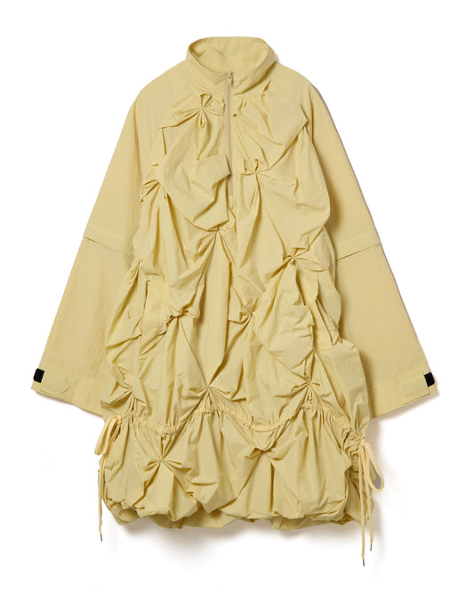 2WAY FLOWER SMOCKING ANORAK (L.YELLOW)