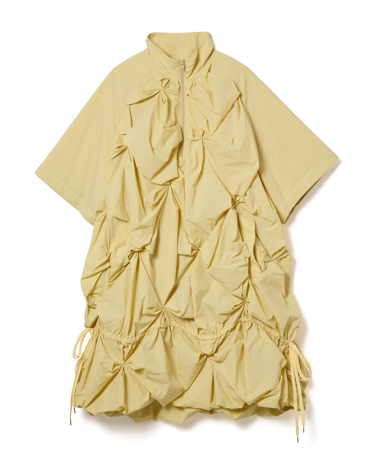 2WAY FLOWER SMOCKING ANORAK (L.YELLOW)