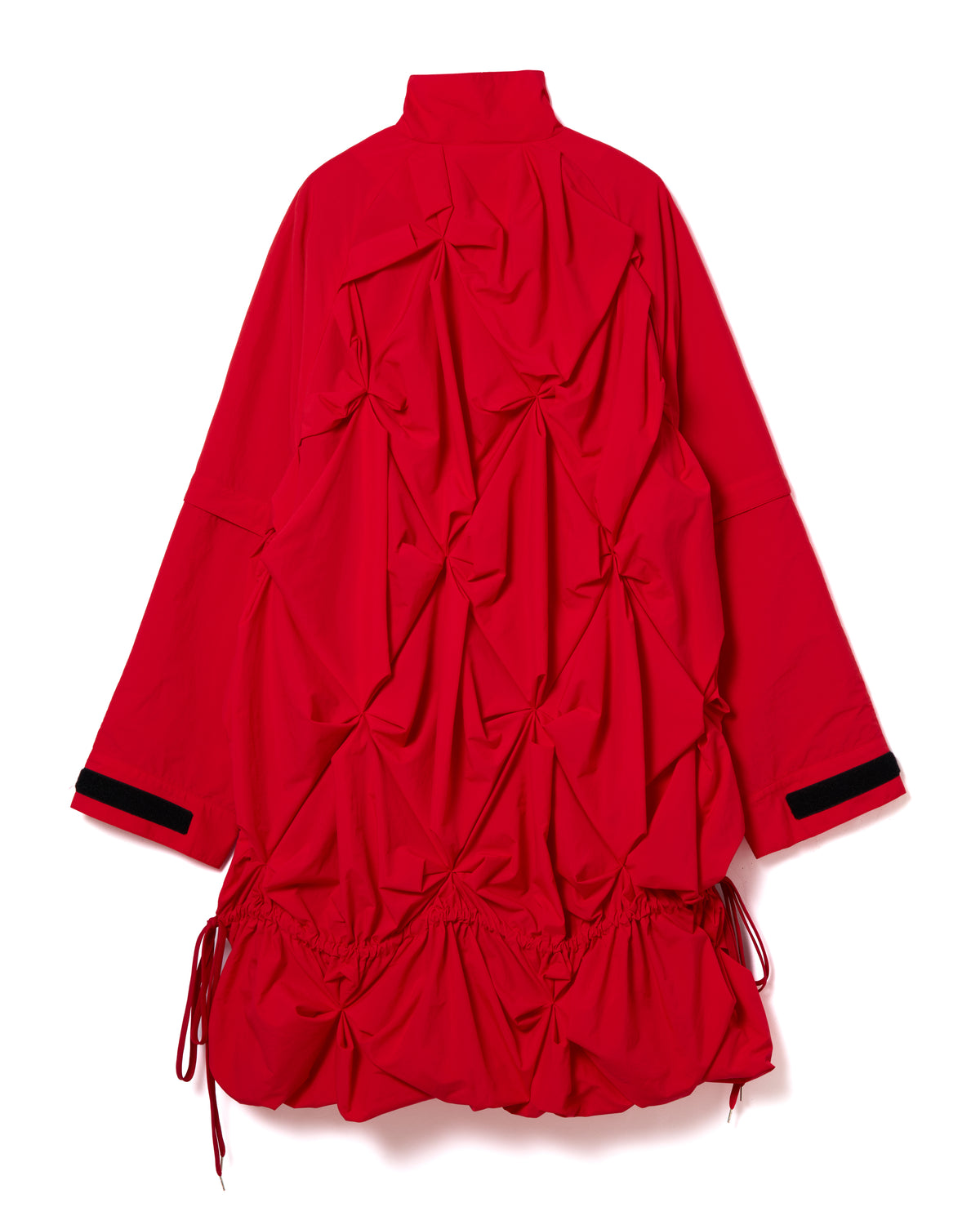 2WAY FLOWER SMOCKING ANORAK (RED)