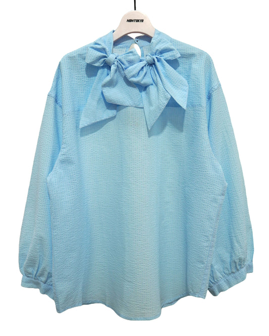 NON TOKYO / DOUBLE RIBBON SHIRT (BLUE)