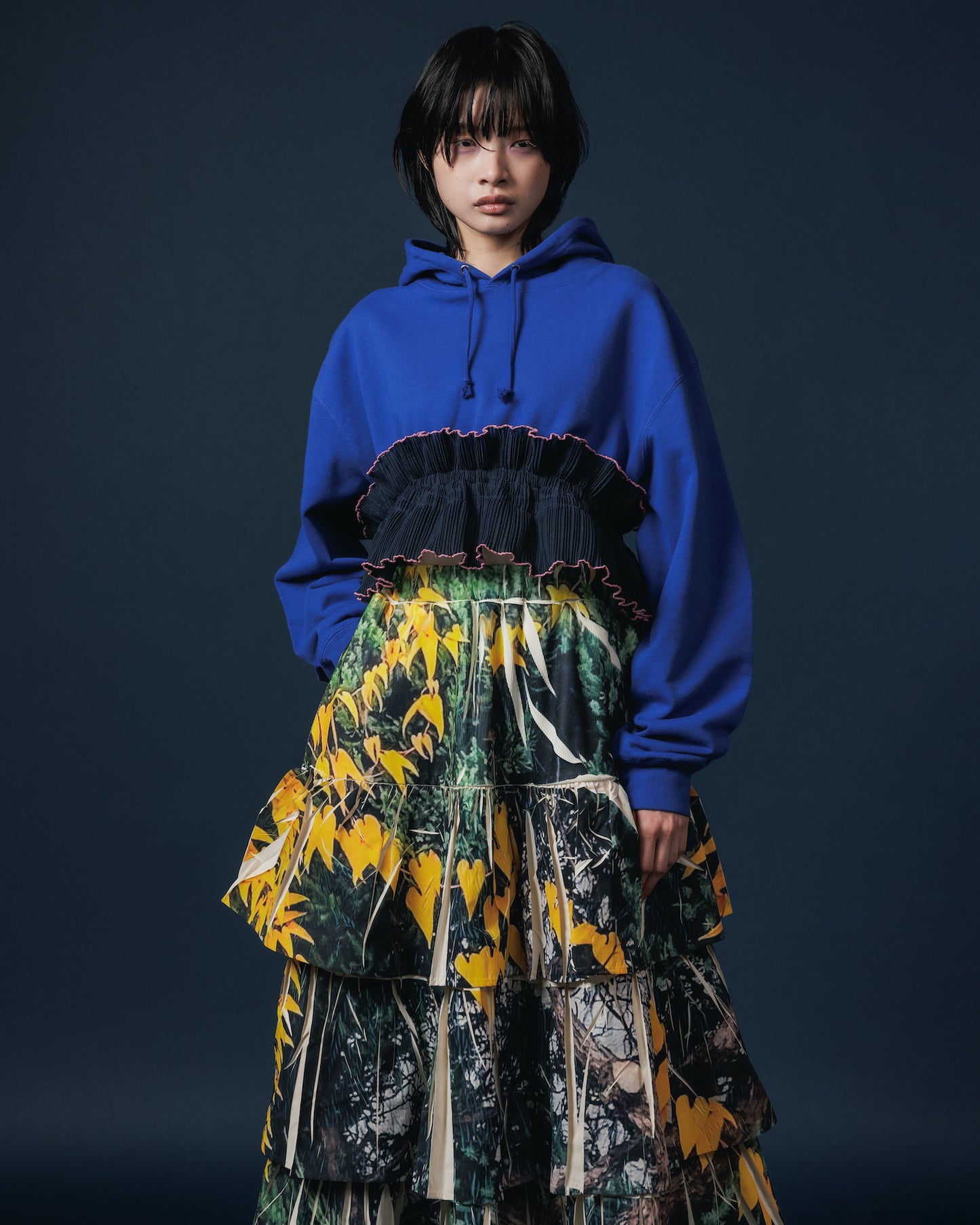 HEM FRILL PARKER (BLUE)