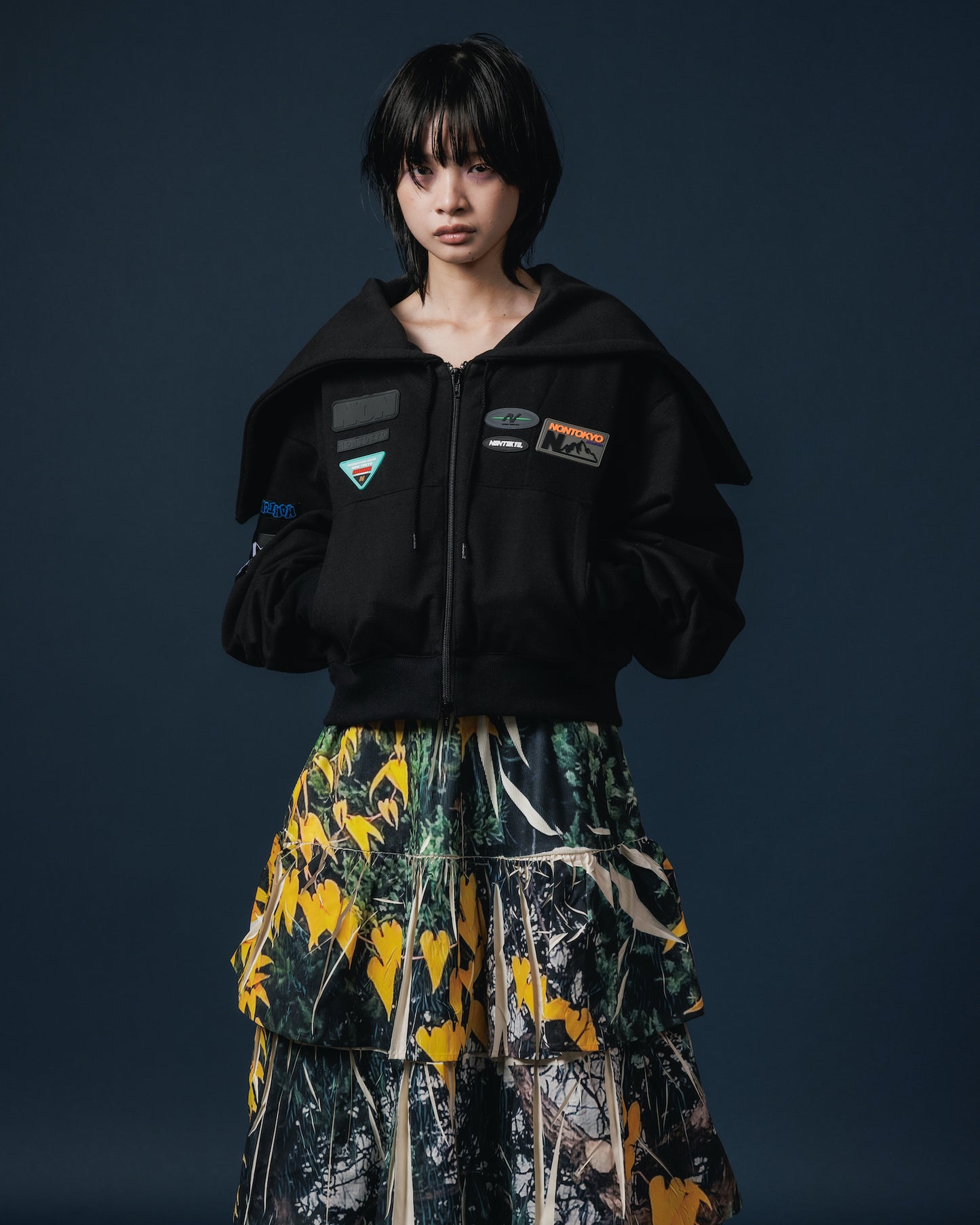 SAILOR ZIP-UP PARKER (BLACK)