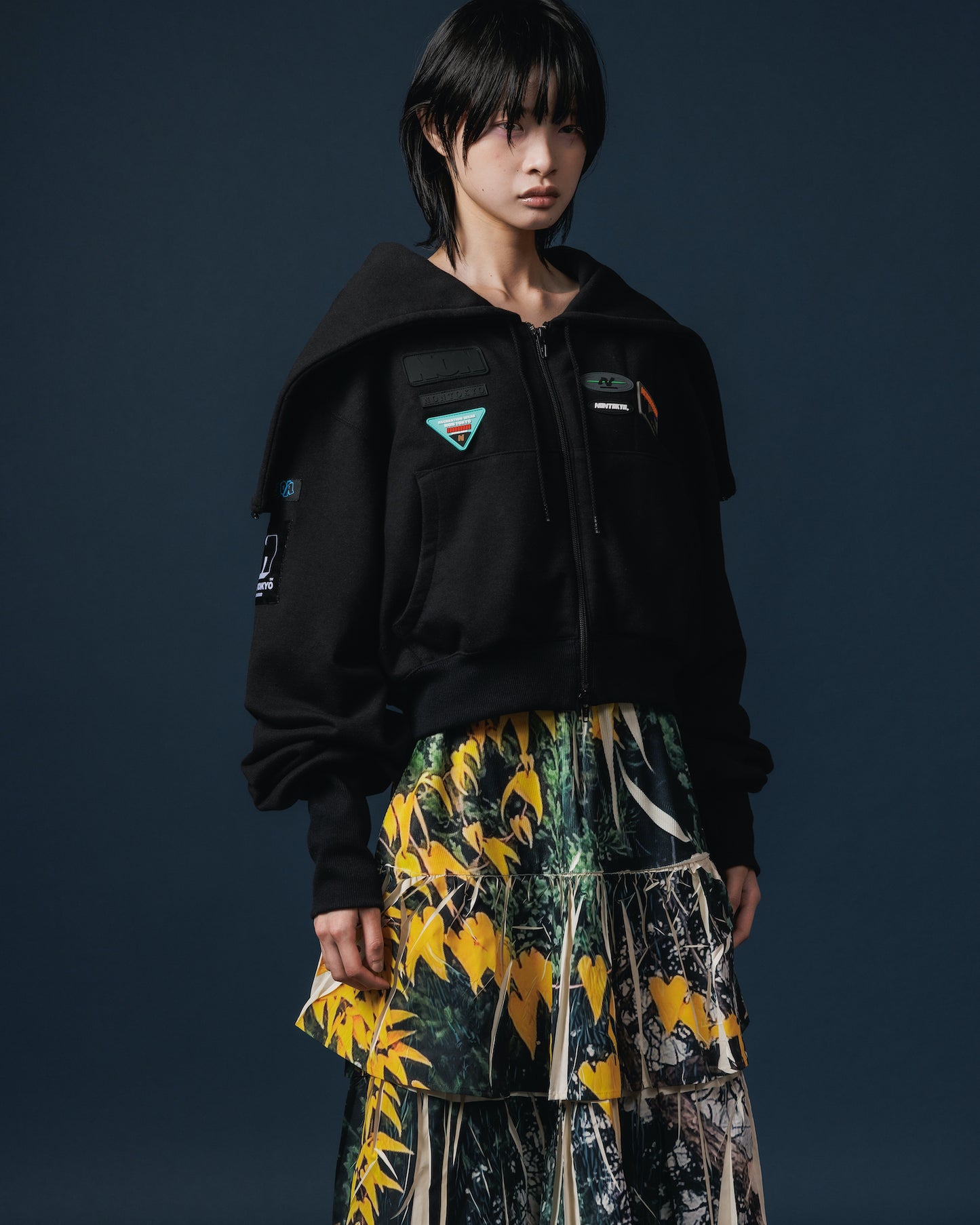 SAILOR ZIP-UP PARKER (BLACK)