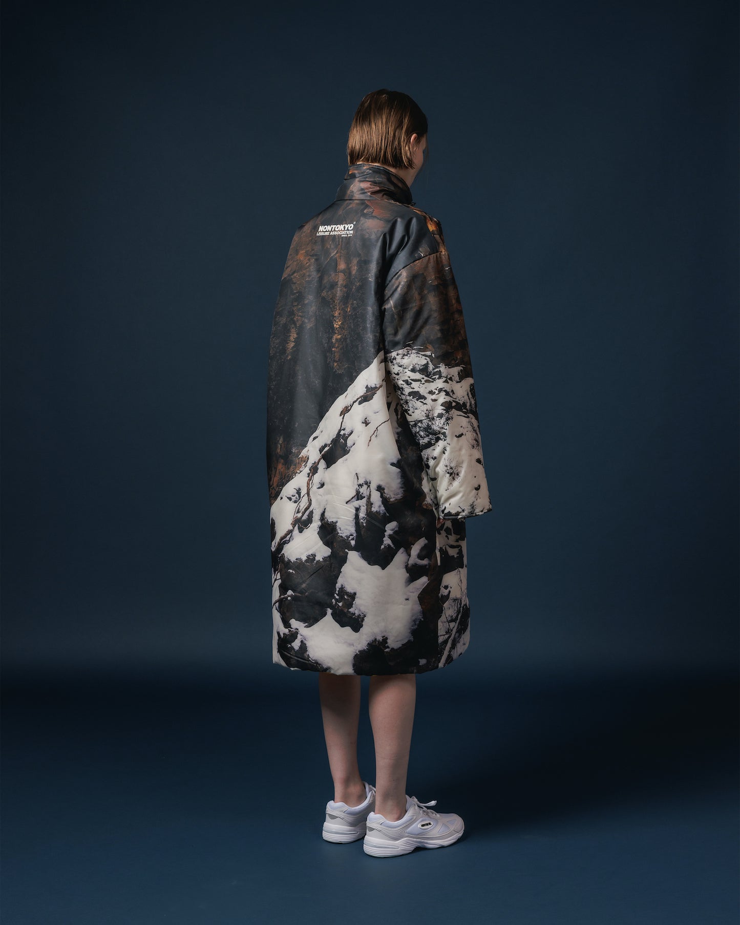 REVERSIBLE PADDING COAT (WATERFALL x YELLOW)