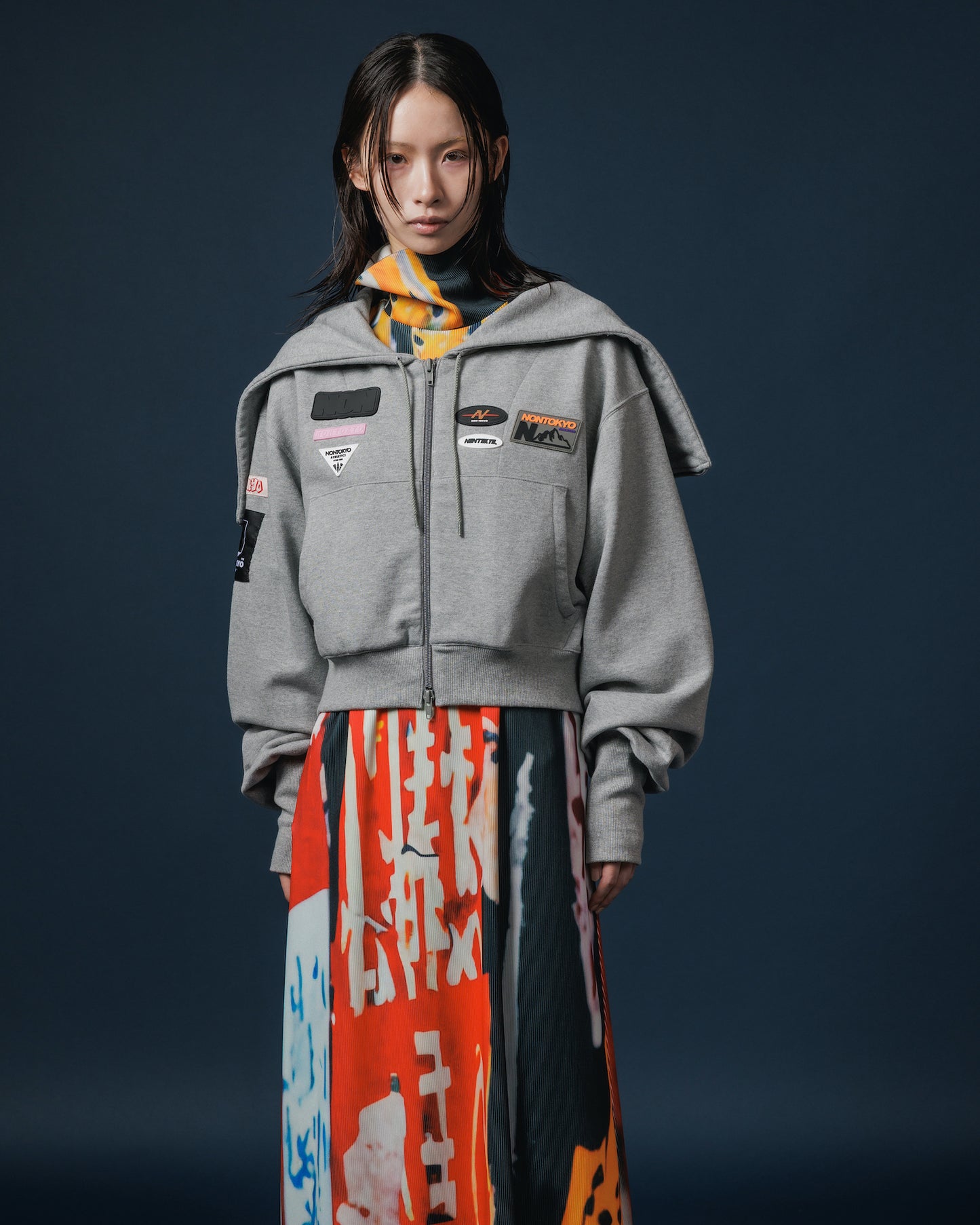 SAILOR ZIP-UP PARKER (GRAY)