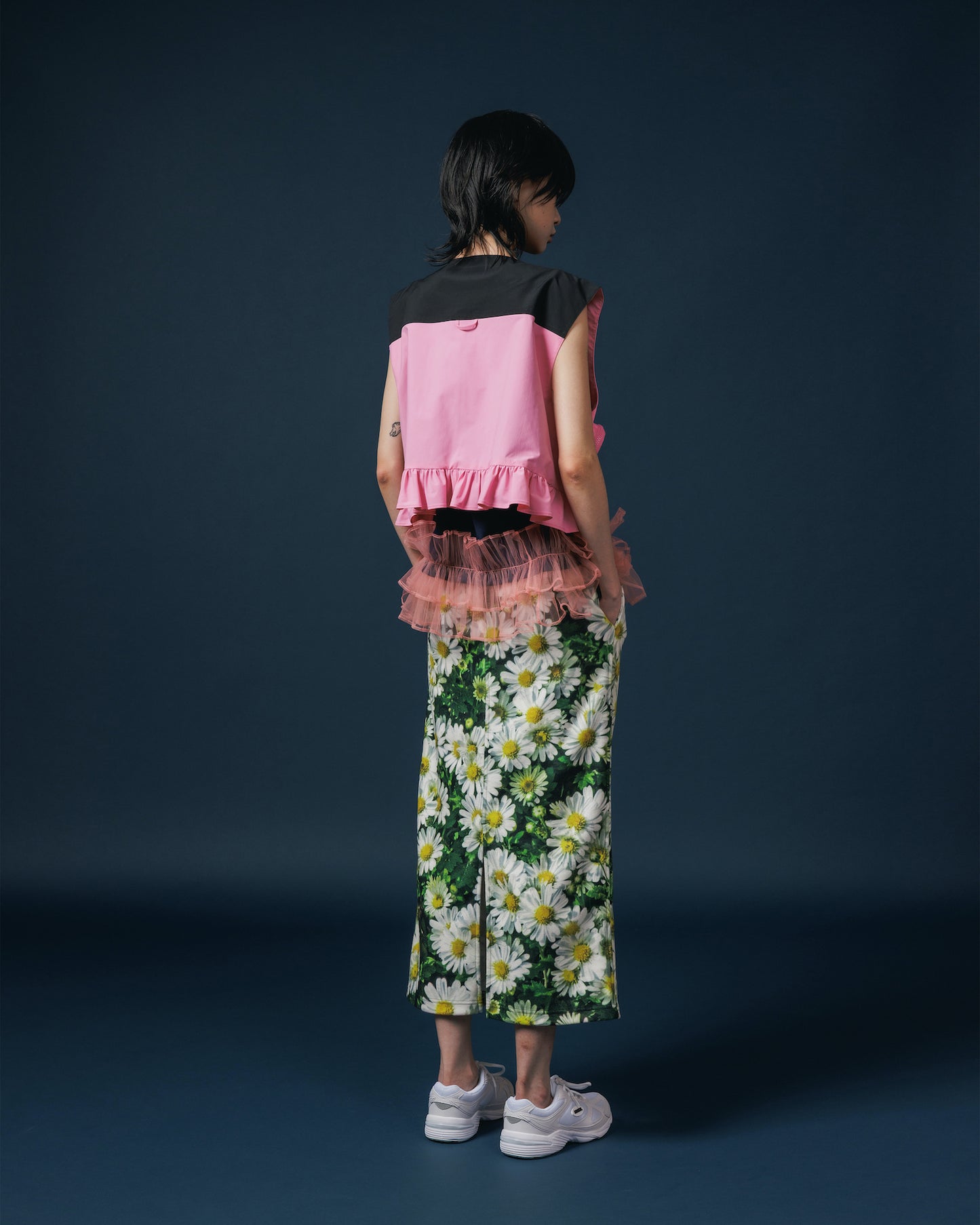 MULTIPOCKET FRILLVEST (PINK)
