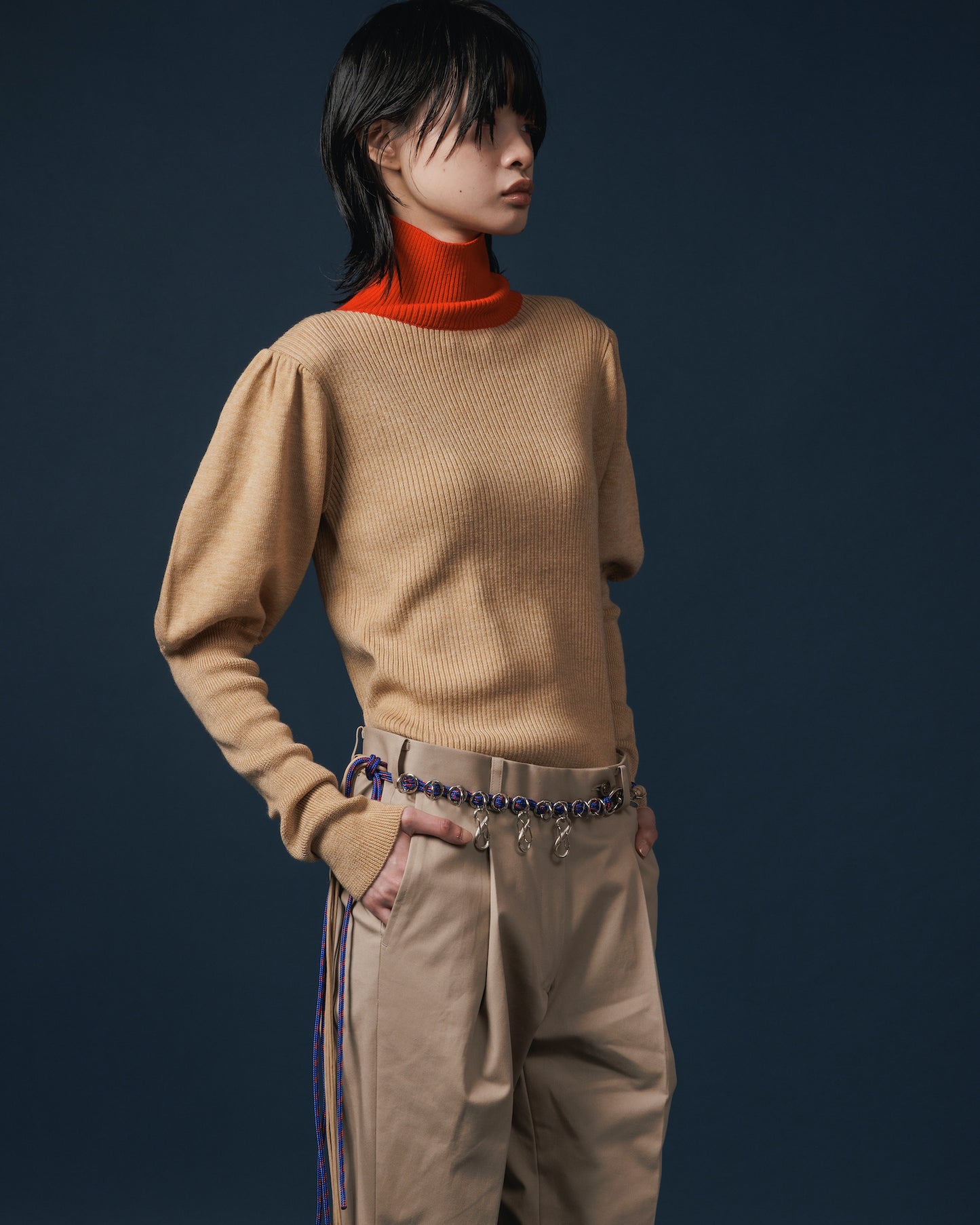 PUFFSLEEVE KNIT (BEIGE)