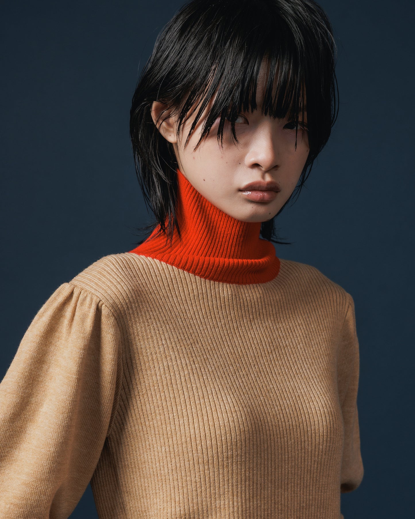 PUFFSLEEVE KNIT (BEIGE)