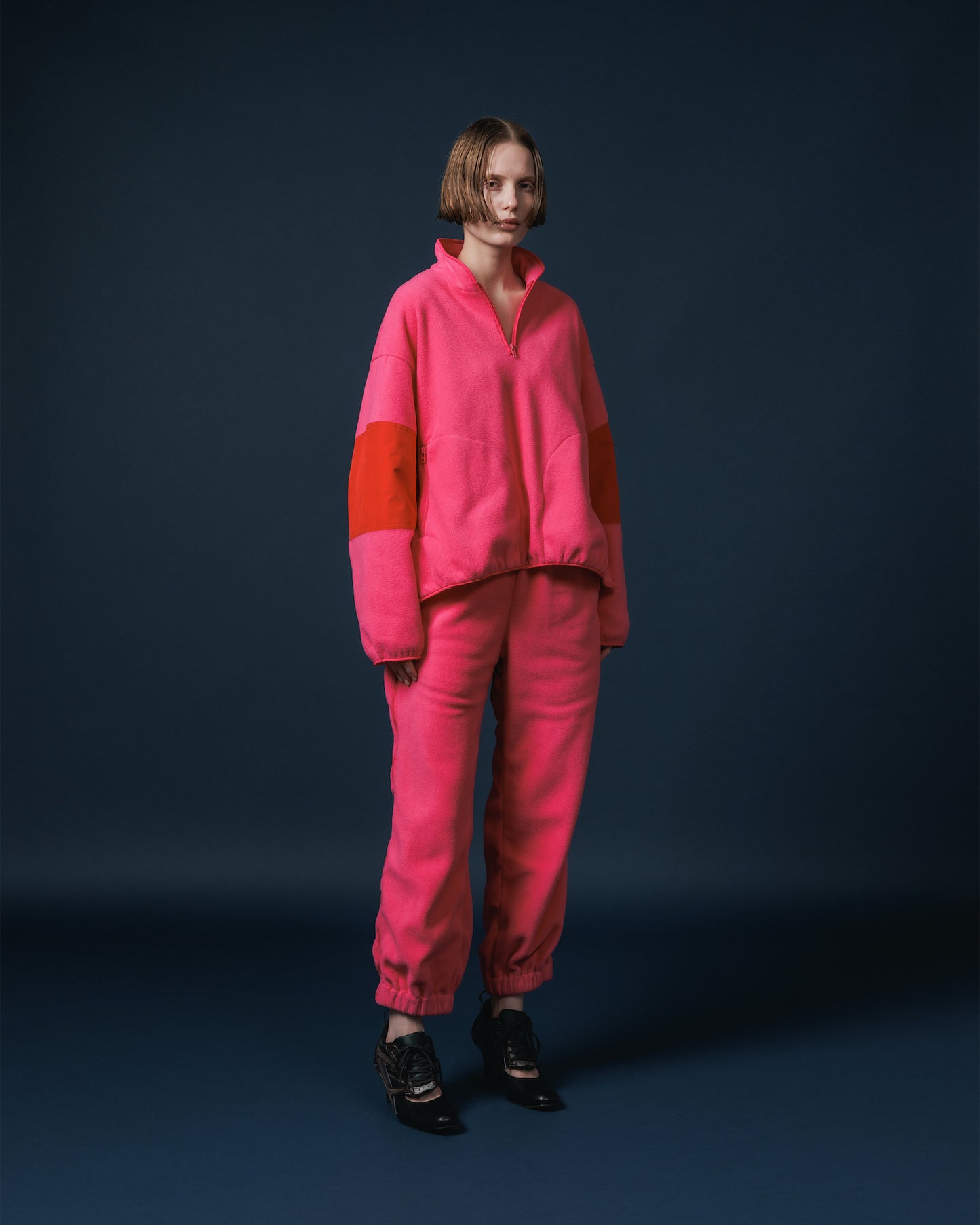 FLEECE PULLOVER TOP (PINK)