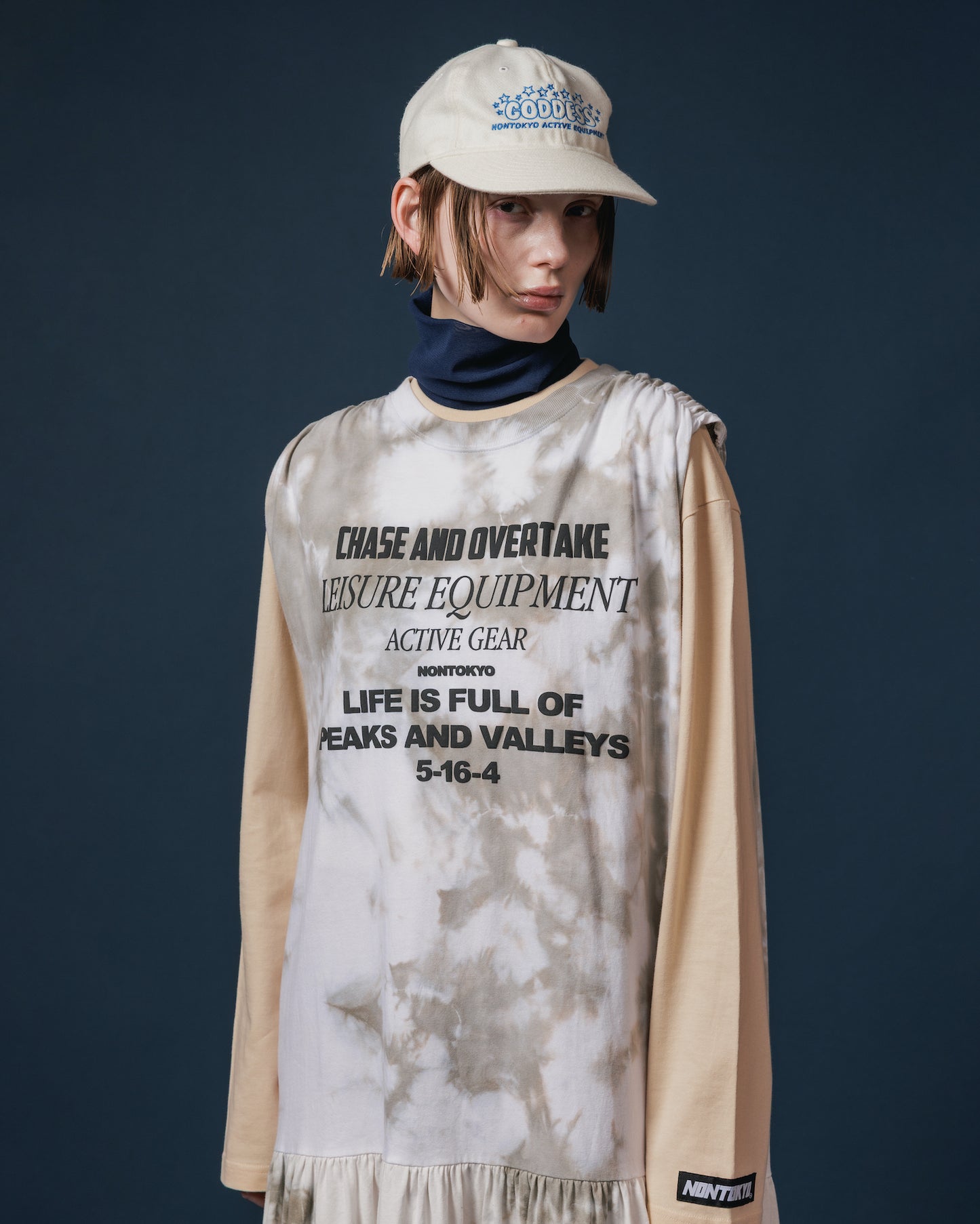 SHEER HIGH NECK L/S T-SHIRT (IVORY)