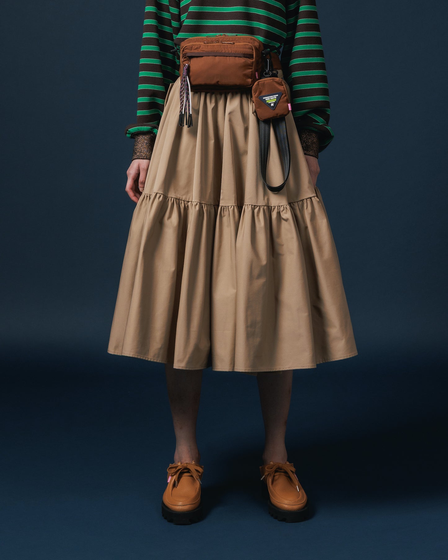 GATHER SKIRT (BEIGE)
