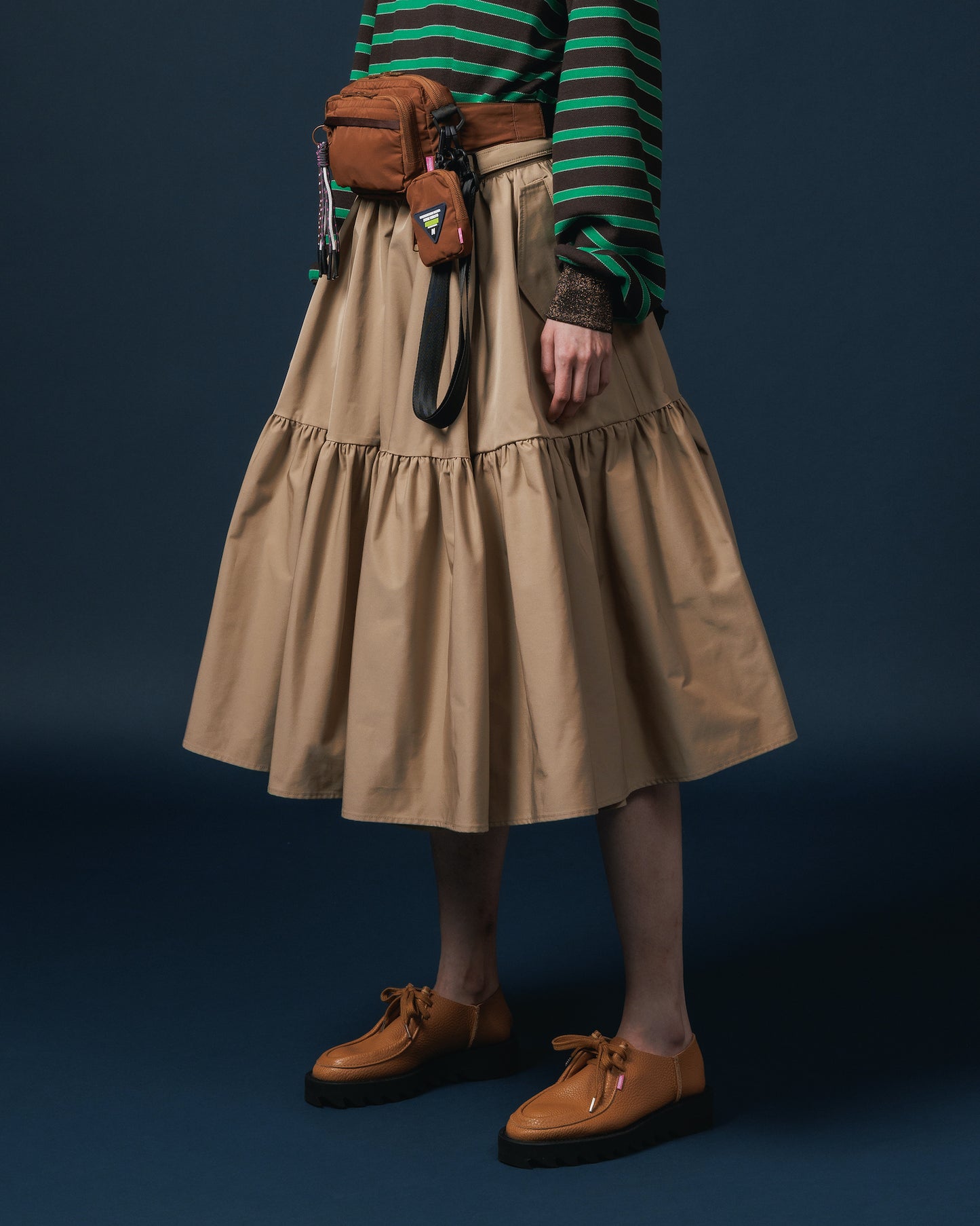 GATHER SKIRT (BEIGE)
