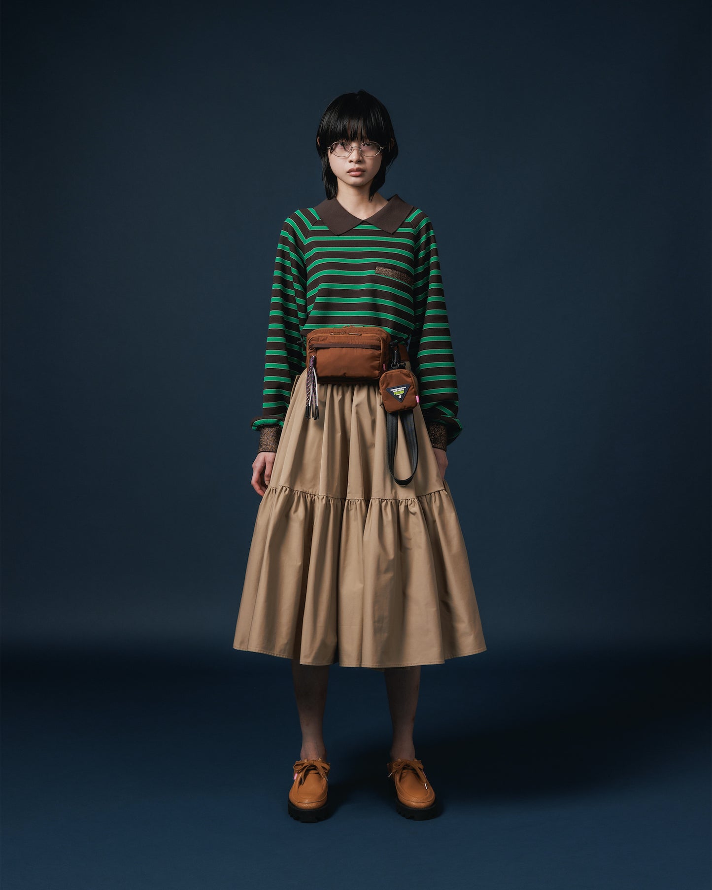 GATHER SKIRT (BEIGE)