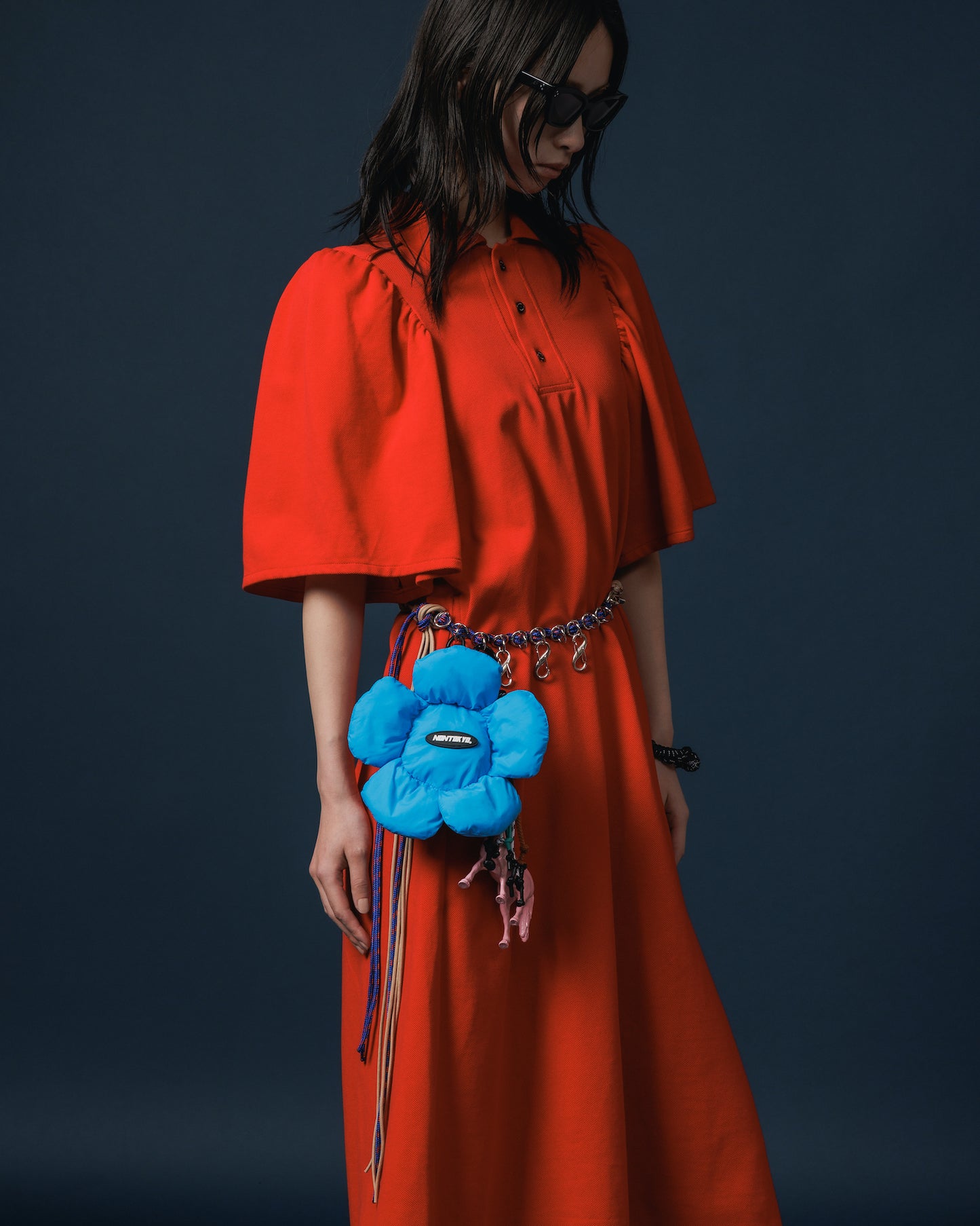 FLOWER ECO BAG (BLUE)