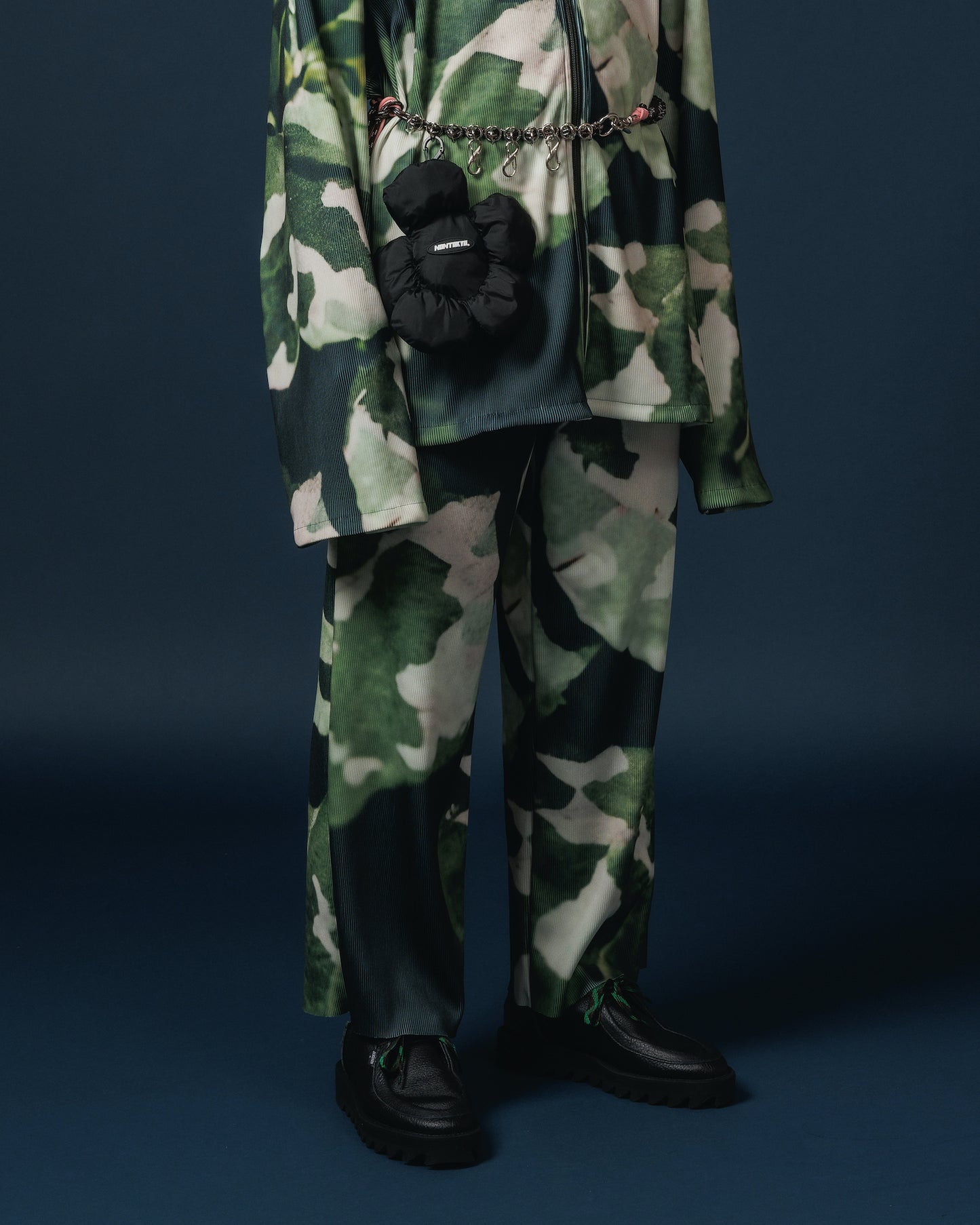 PRINT RIB WIDE PANTS (CAMO)