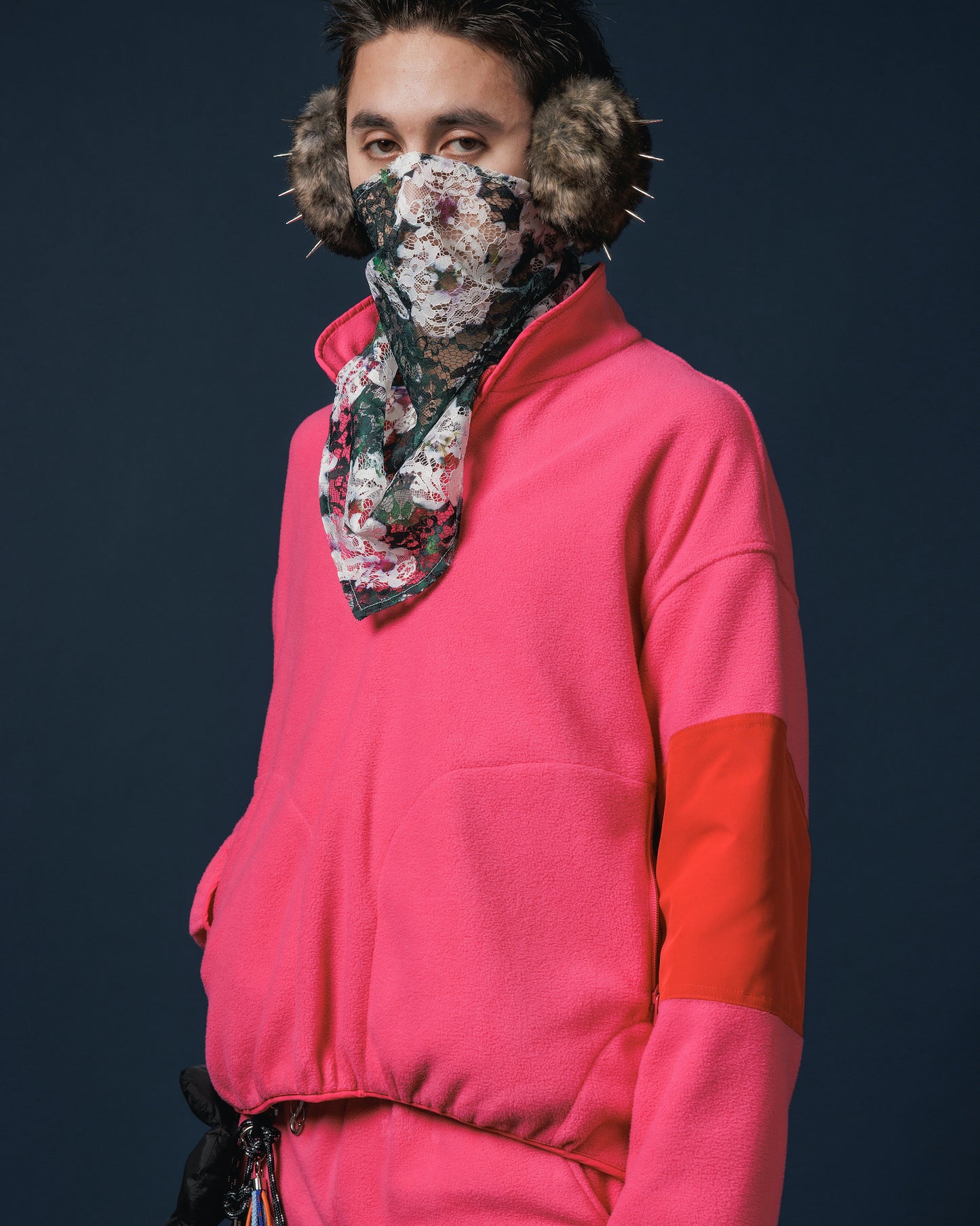 FLEECE PULLOVER TOP (PINK)