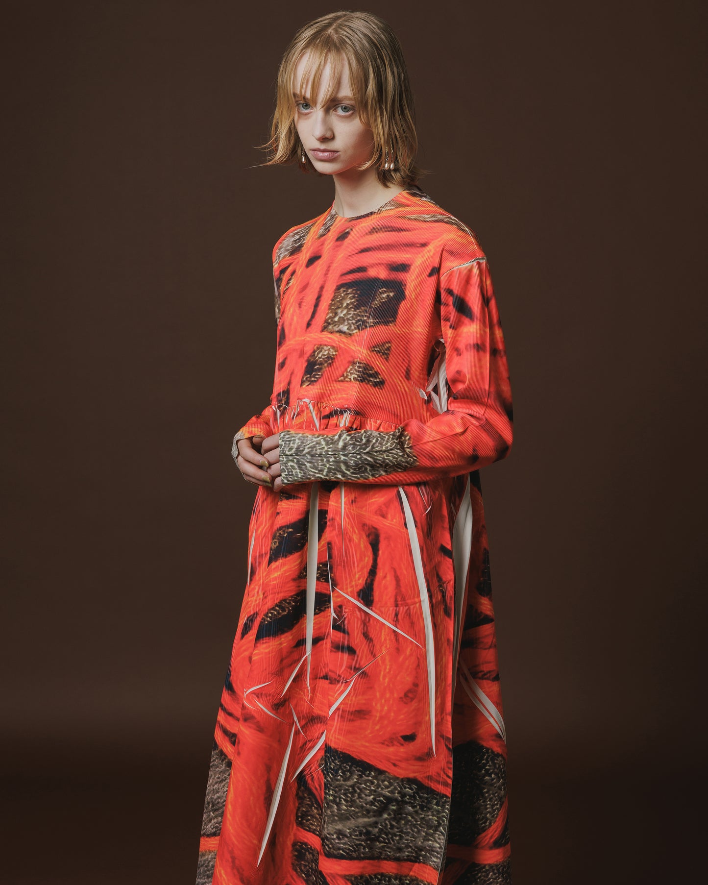 DIRECT PRINT RIB GATHER O/P (YARN)