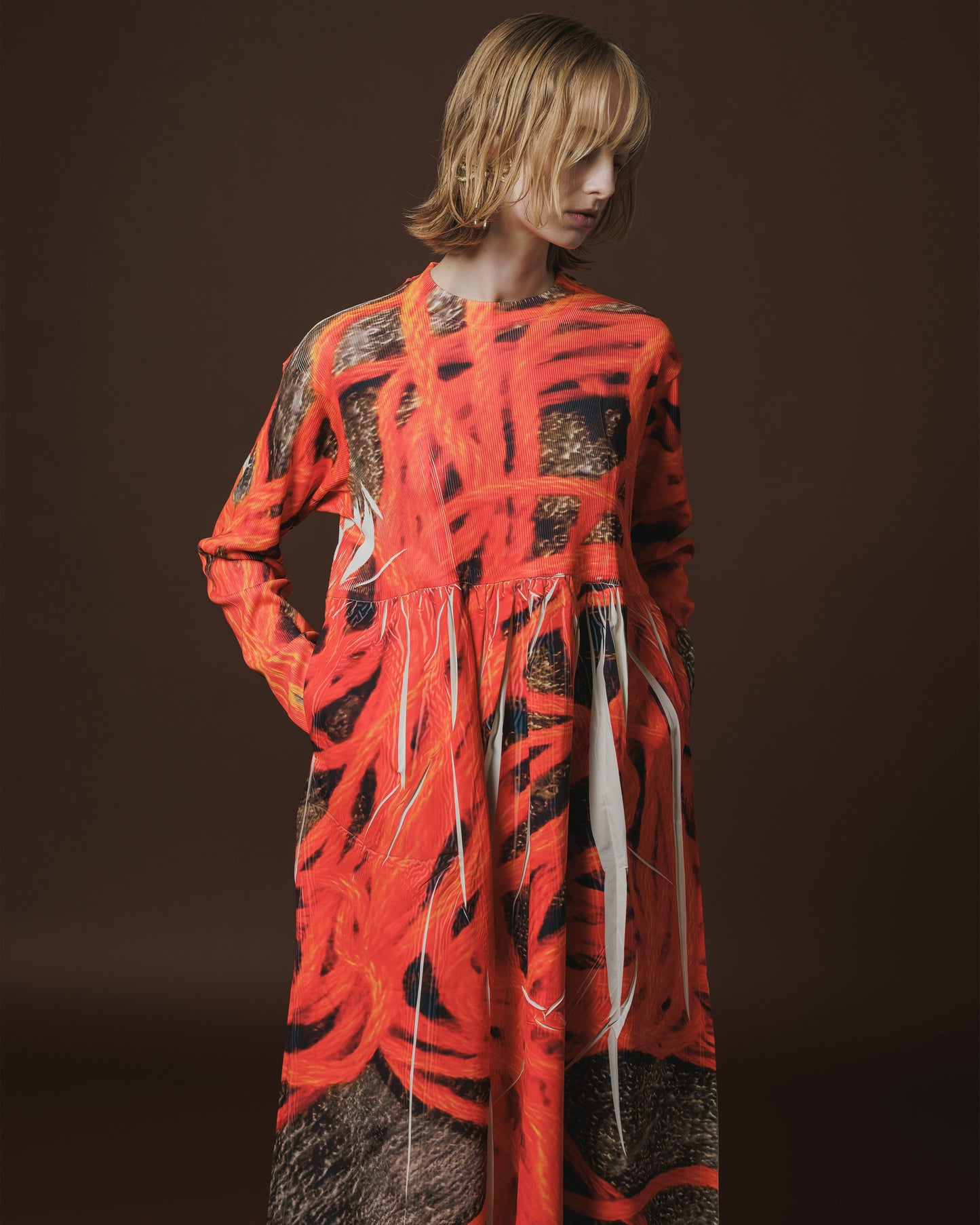 DIRECT PRINT RIB GATHER O/P (YARN)