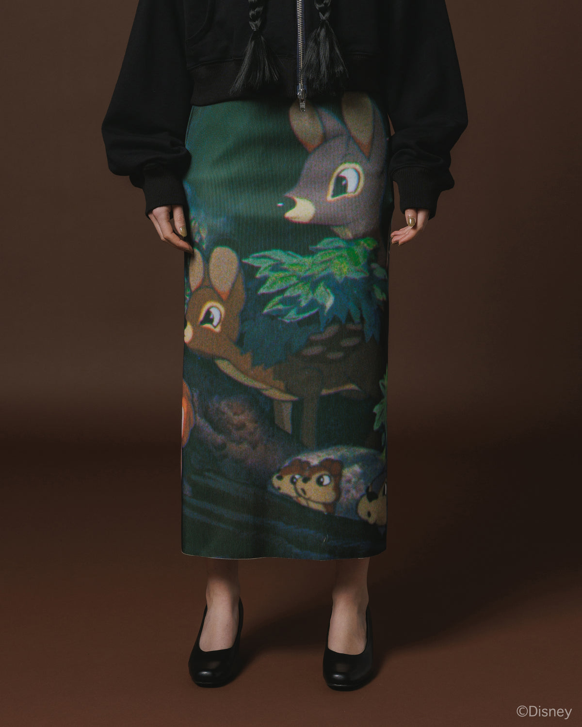 【Disney collection】PRINT RIB SKIRT / SNOW WHITE