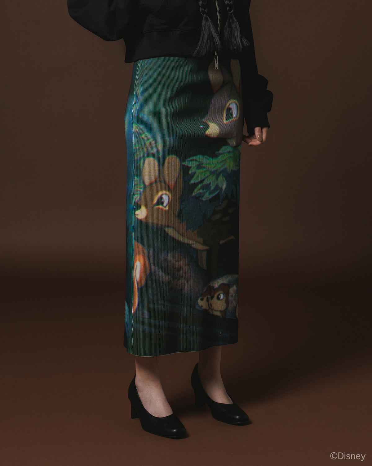 【Disney collection】PRINT RIB SKIRT / SNOW WHITE