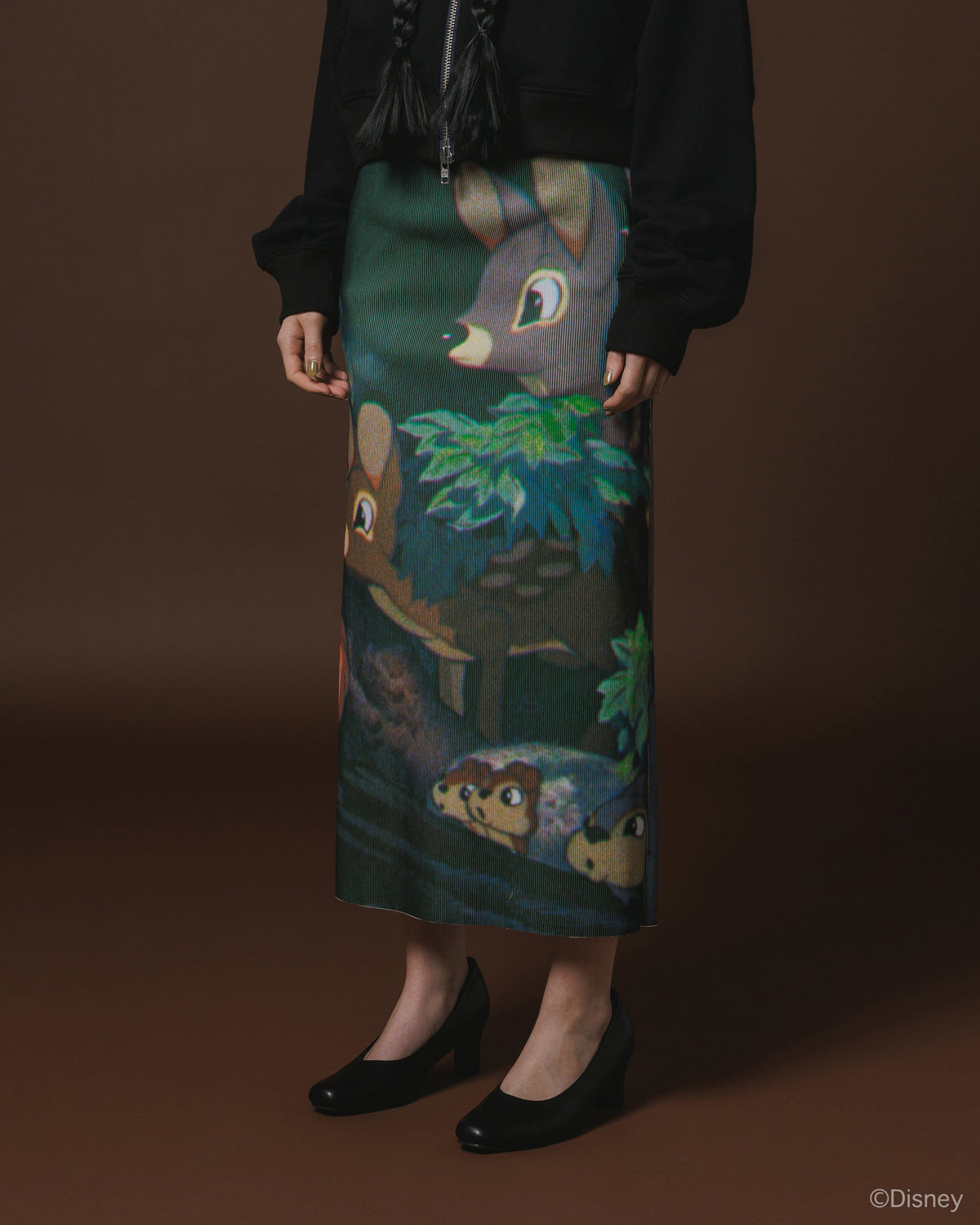 【Disney collection】PRINT RIB SKIRT / SNOW WHITE