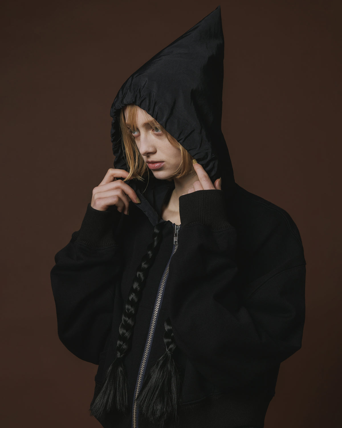 BRAIDS HOODIE (BLACK)