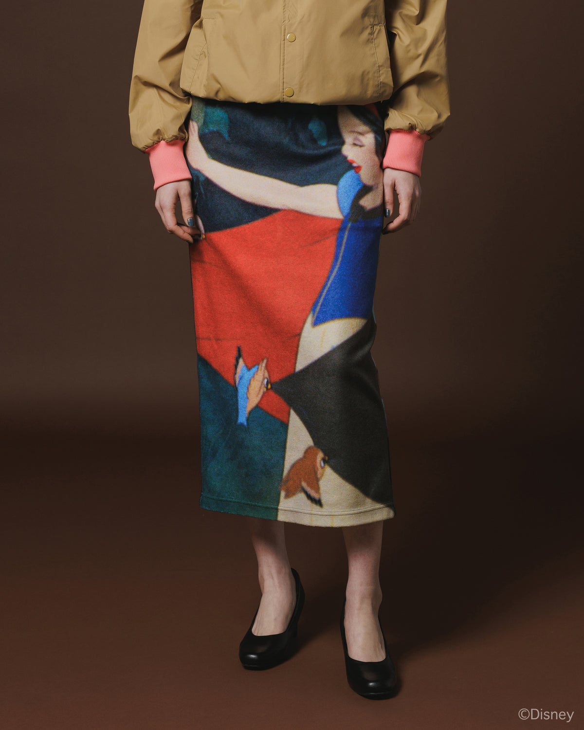 【Disney collection】PRINT FLEECE SKIRT / SNOW WHITE