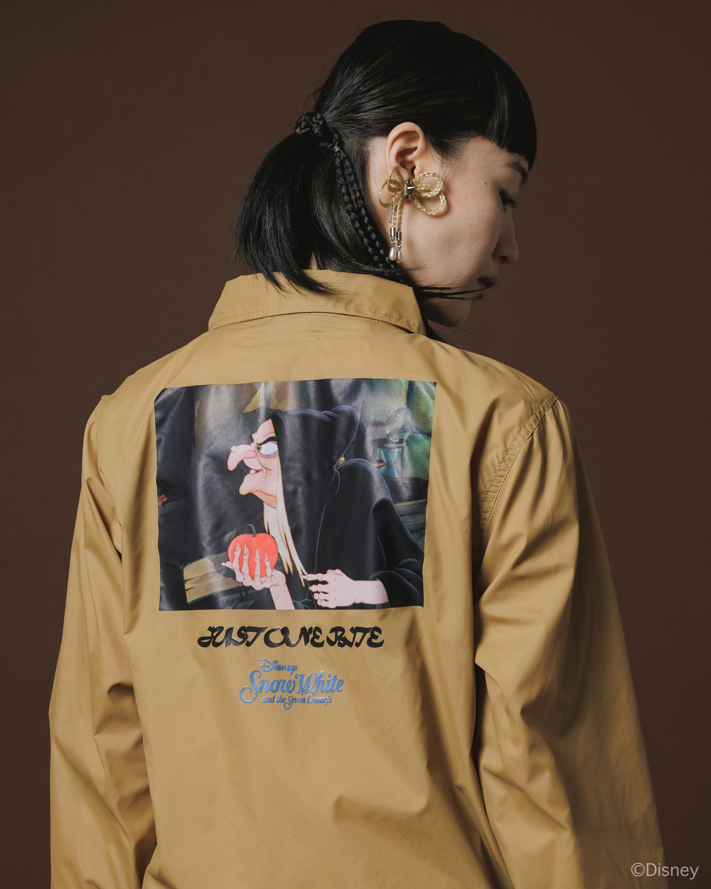 【Disney collection】PRINT COACH JACKET / OLD HAG (MUSTARD)