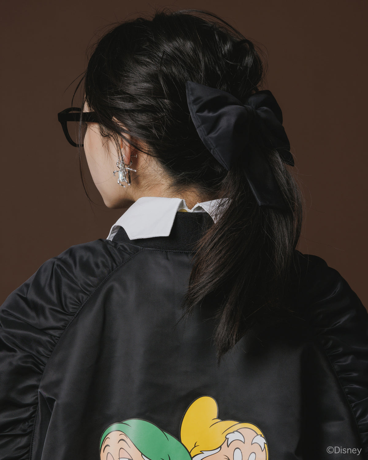 PADDED RIBBON BARRETTE (BLACK)