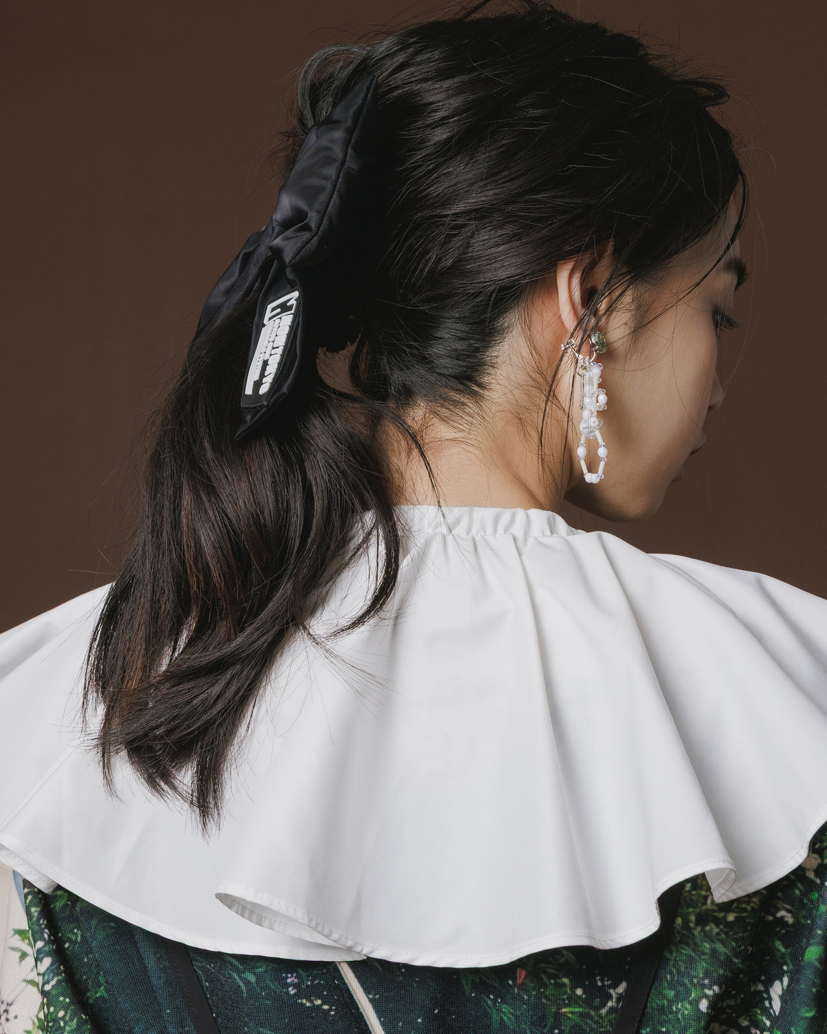 PADDED RIBBON BARRETTE (BLACK)