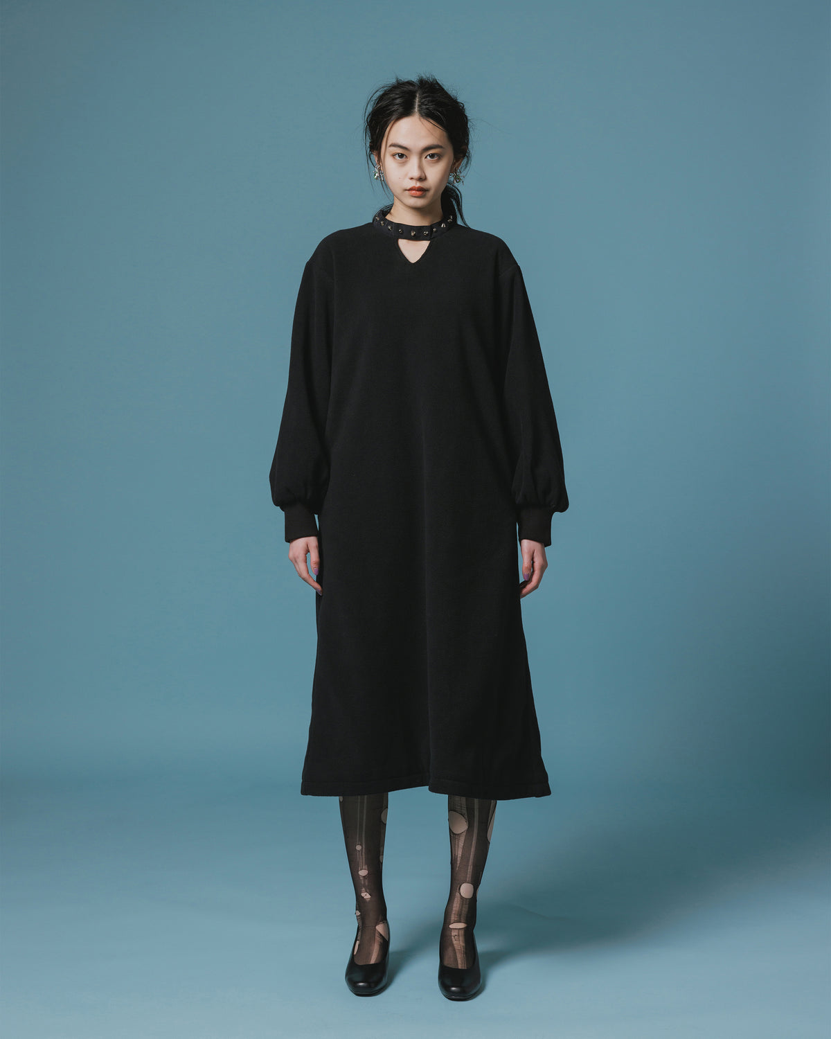 FLEECE STUDS O/P (BLACK)