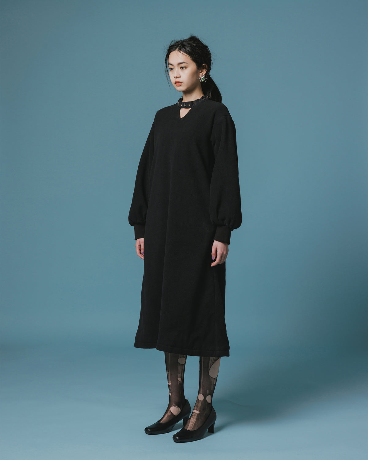 FLEECE STUDS O/P (BLACK)