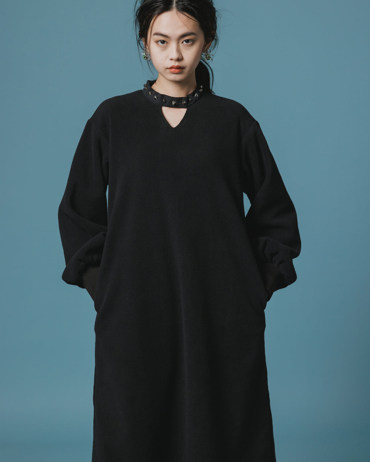 FLEECE STUDS O/P (BLACK)