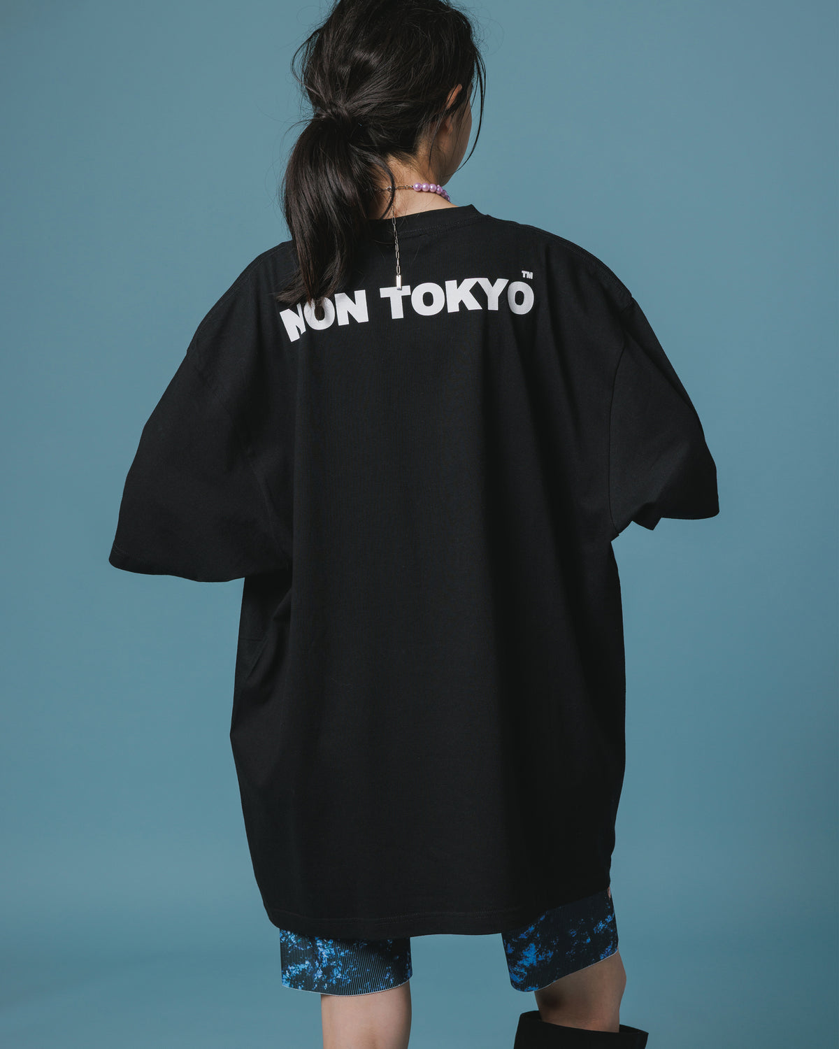 【Disney collection】PRINT BIG T-SHIRT / DOPEY (BLACK)