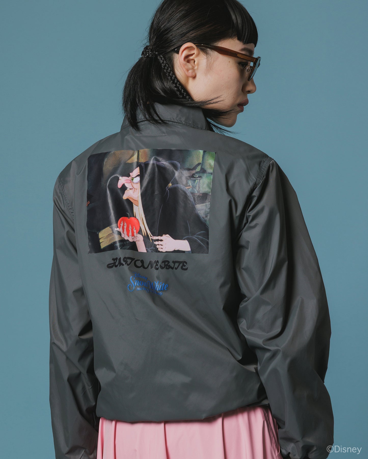 【Disney collection】PRINT COACH JACKET / OLD HAG (MUSTARD)