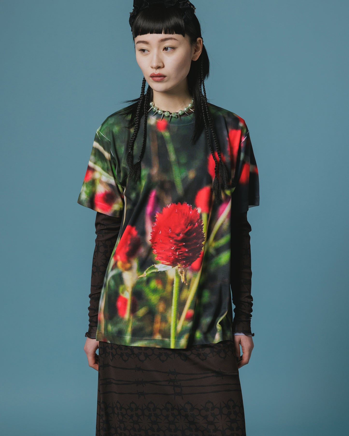 DIRECT PRINT T-SHIRT (FLOWER)