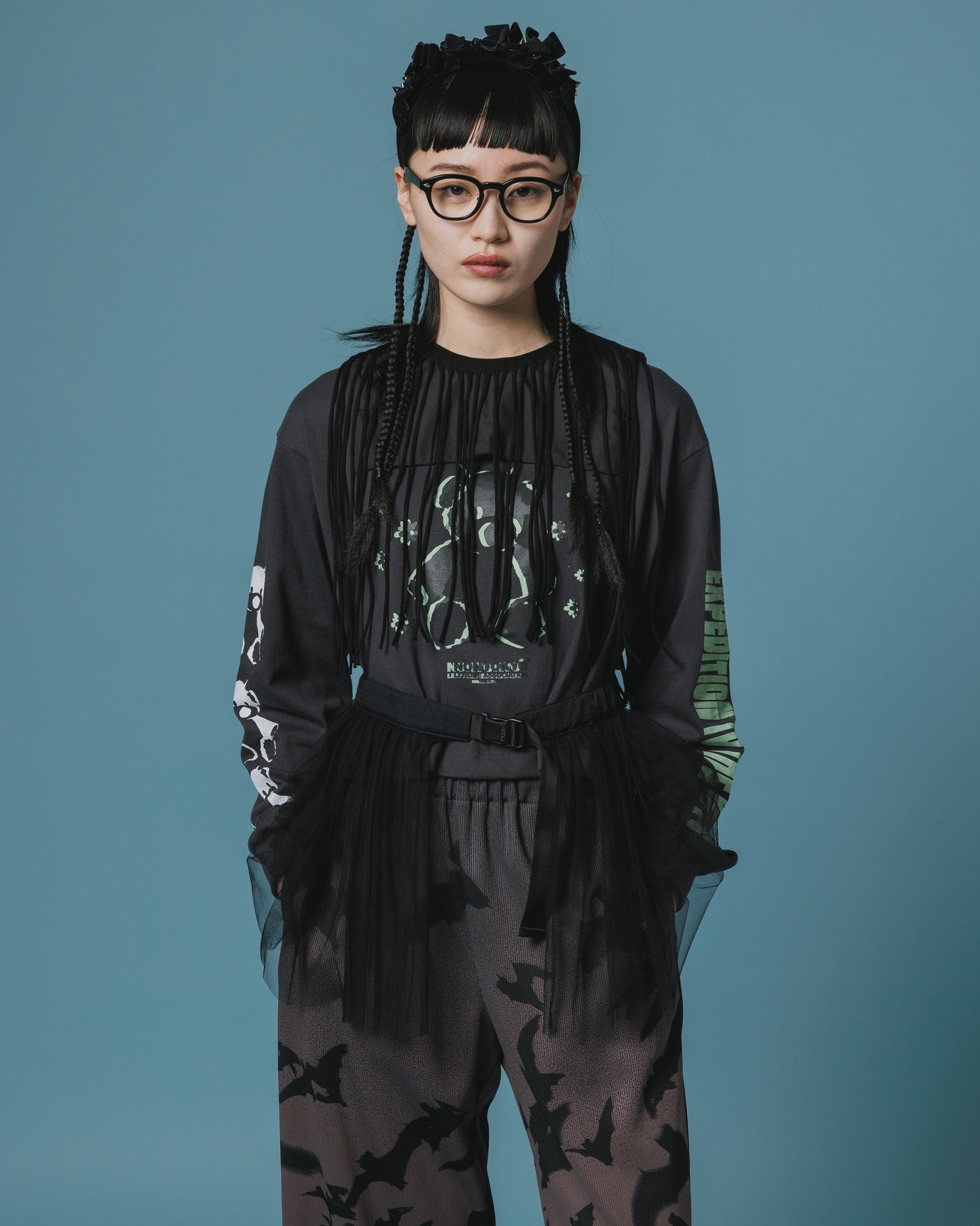 GATHER TULLE BELT (BLACK)