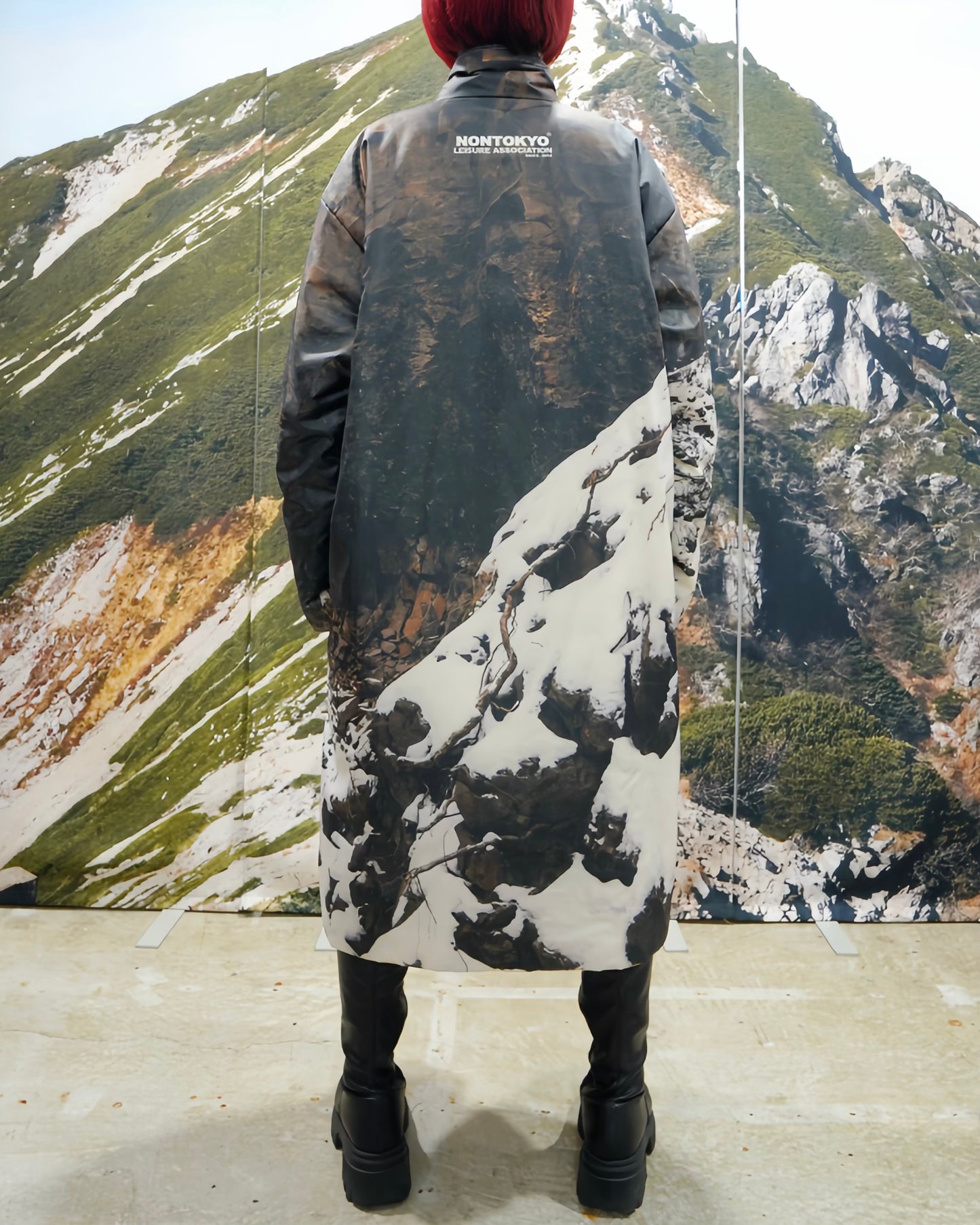 REVERSIBLE PADDING COAT (WATERFALL x YELLOW)