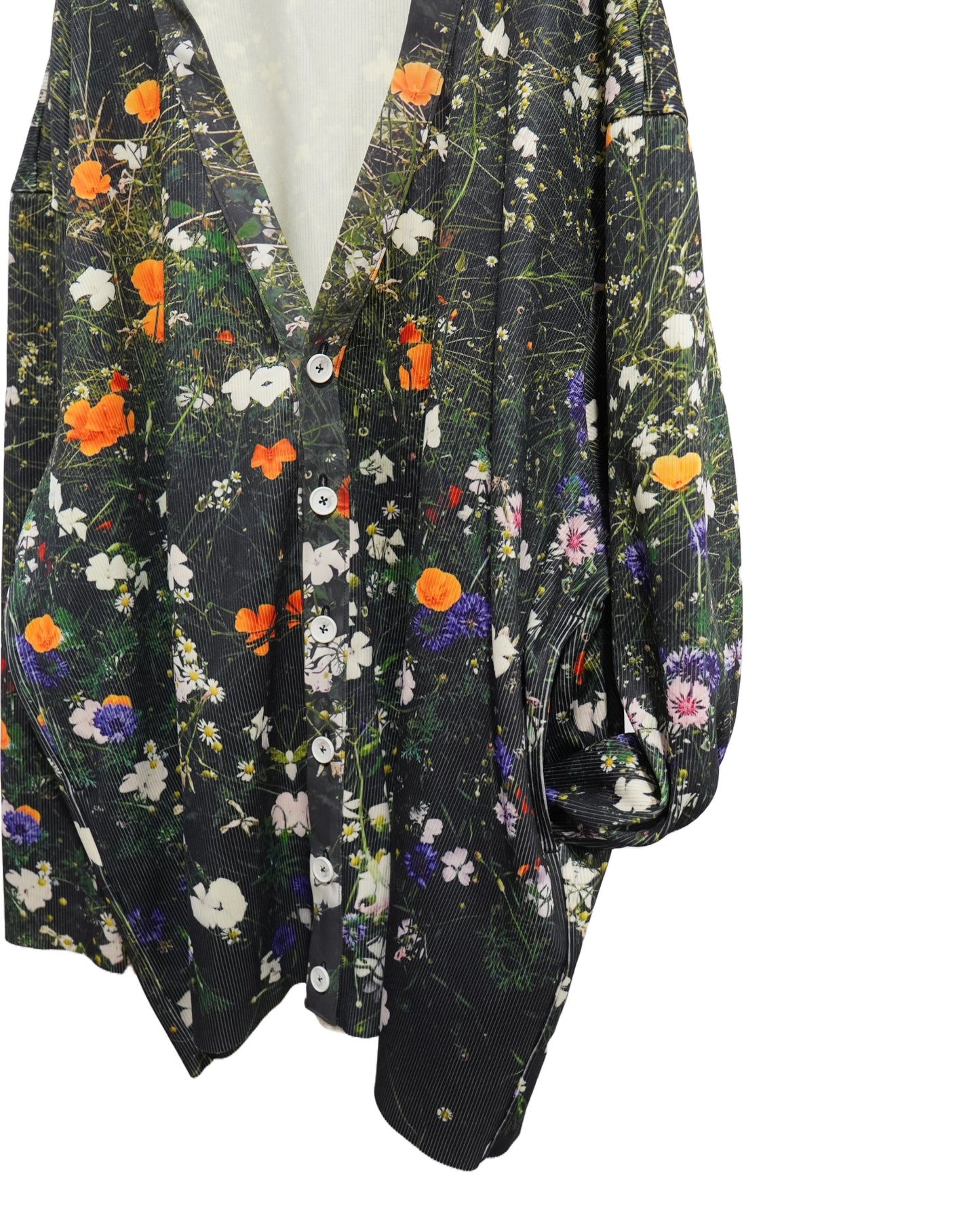 NON TOKYO /  PRINT RIB BIG CARDIGAN (FLOWER)